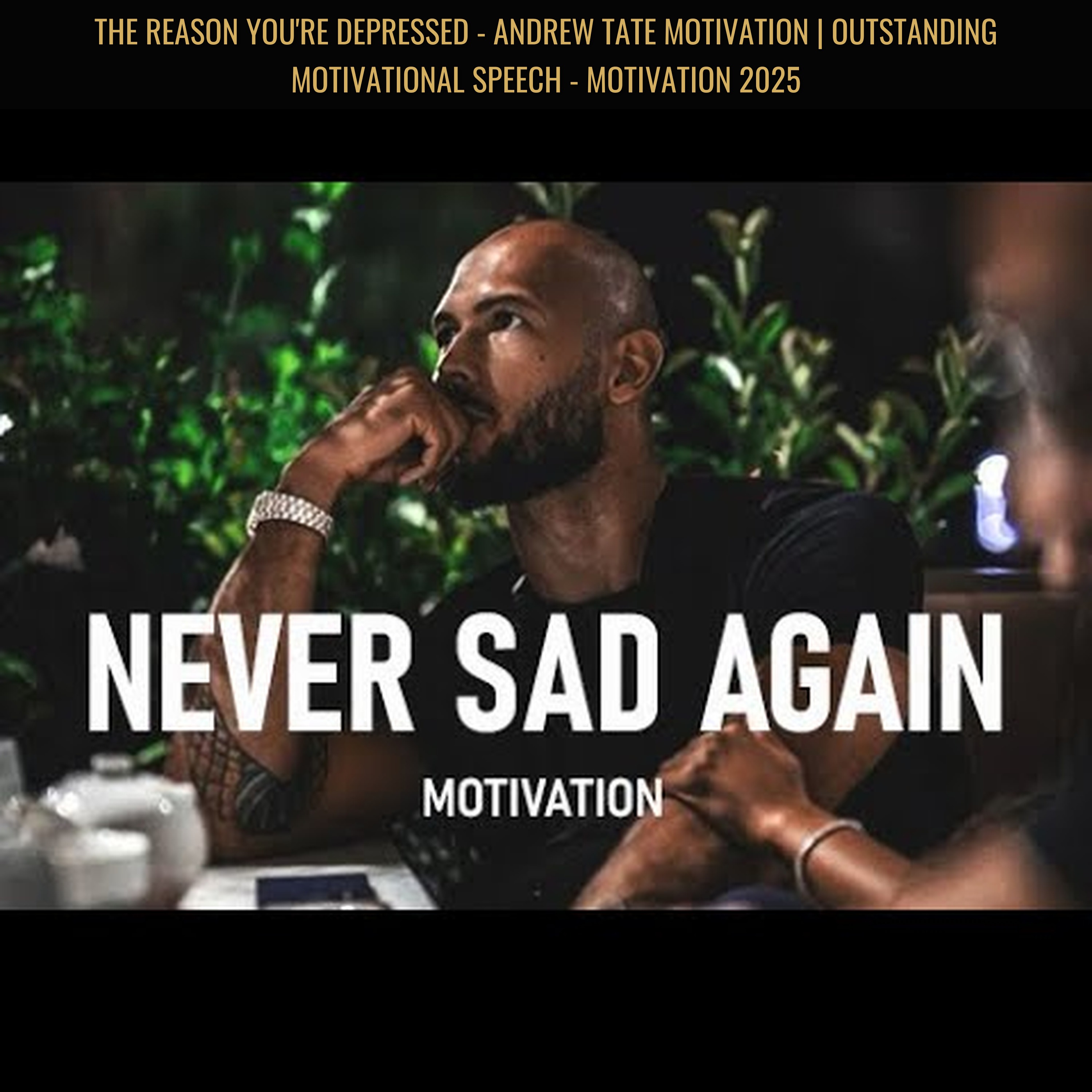 THE REASON YOU'RE DEPRESSED - Andrew Tate Motivation | Outstanding Motivational Speech - Motivation 2025
