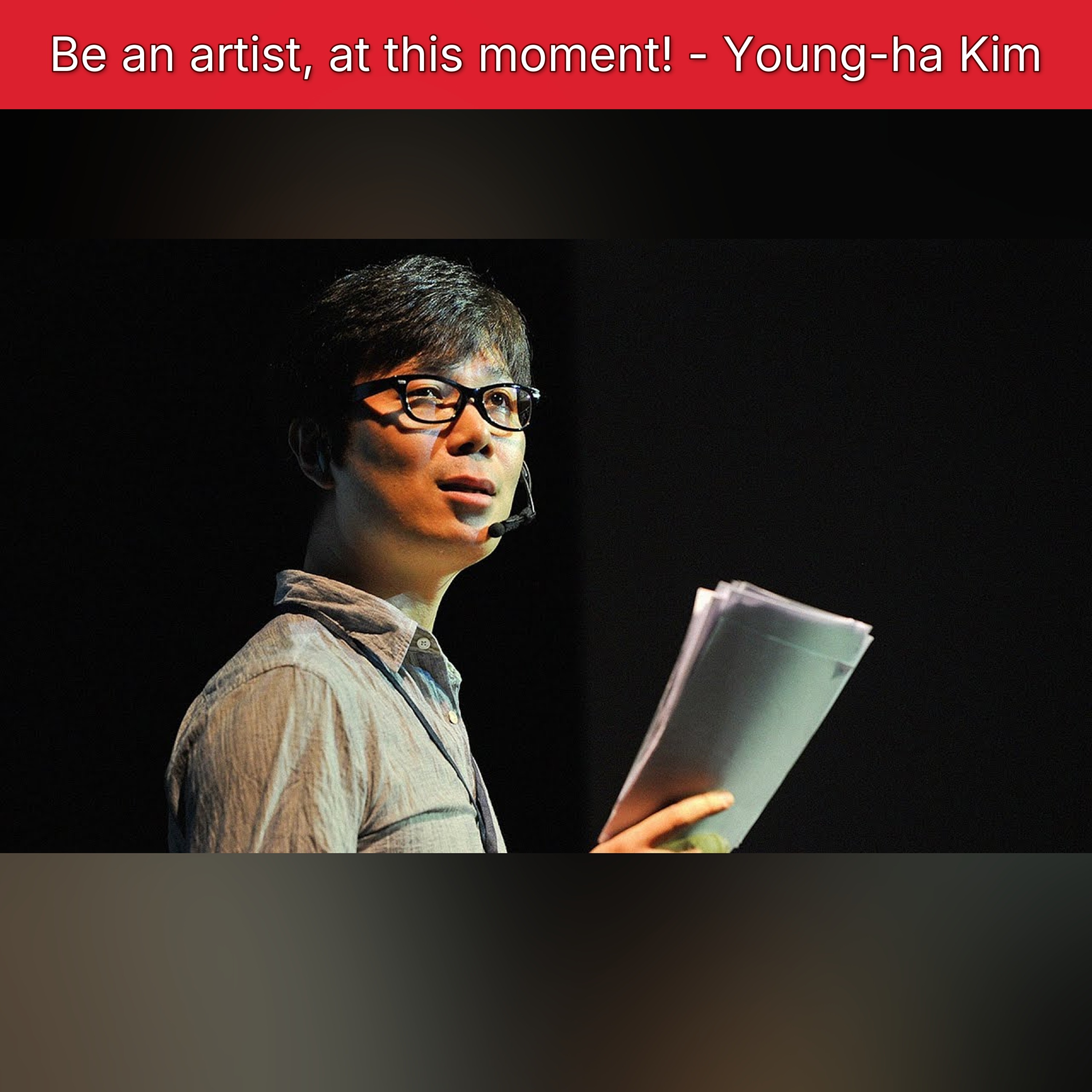 Be an artist, at this moment! - Young-ha Kim episode artwork
