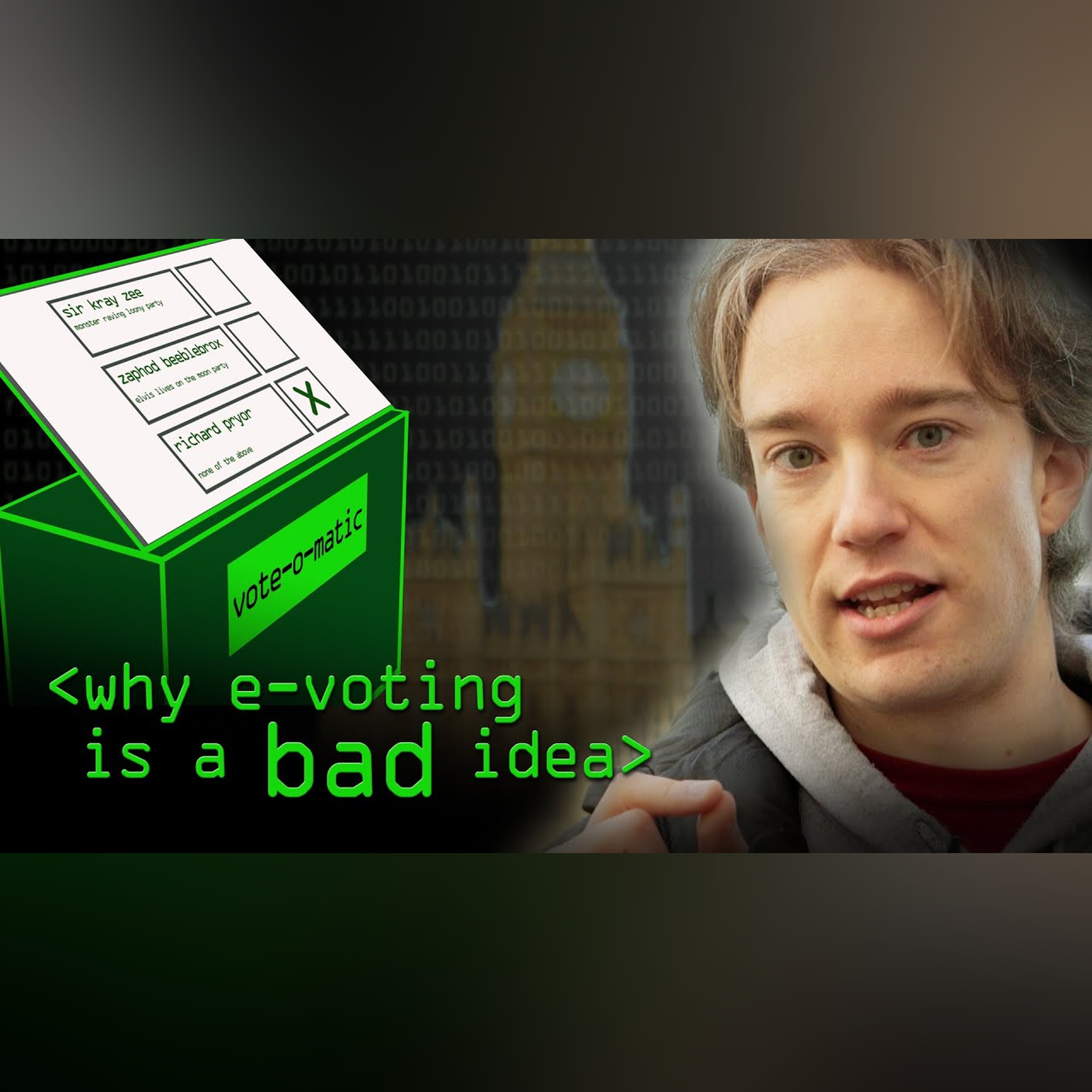 Why Electronic Voting is a BAD Idea - Computerphile episode artwork