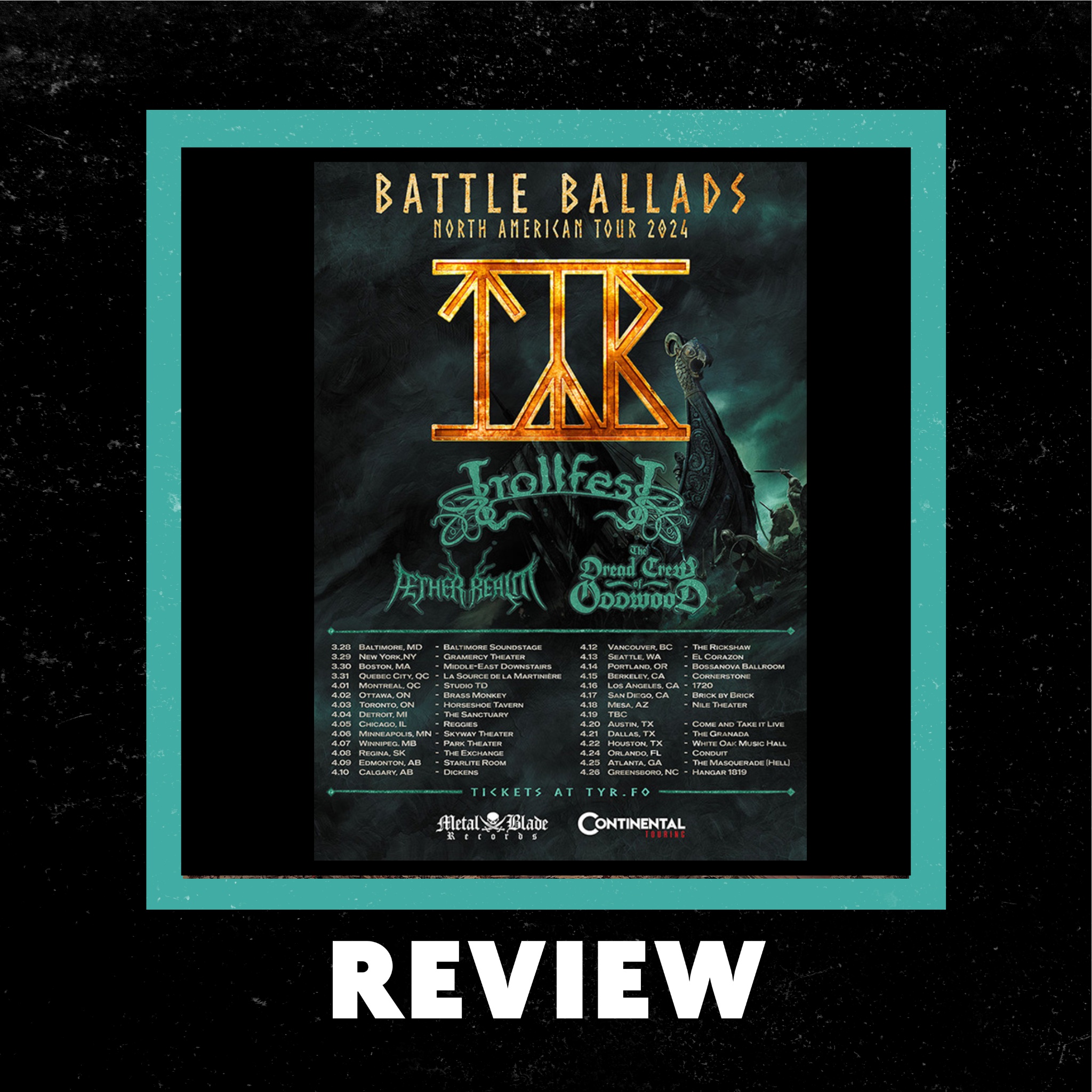 TÝR Show Review 2/13/25 Brooklyn, NY by Dark Macek episode artwork