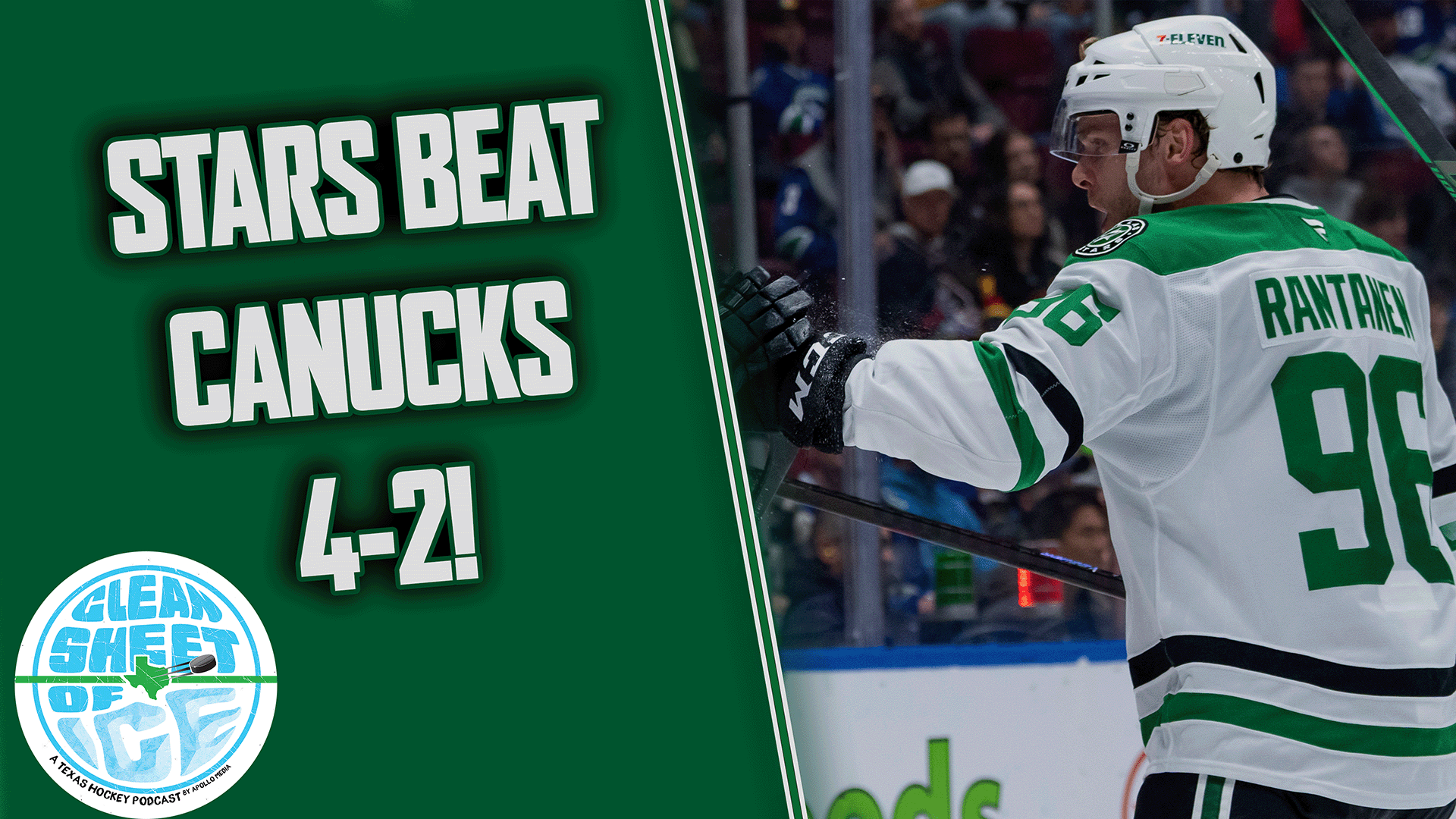 Mikko Rantanen's Goal Of The Year As The Stars Beat the Canucks 4-2!