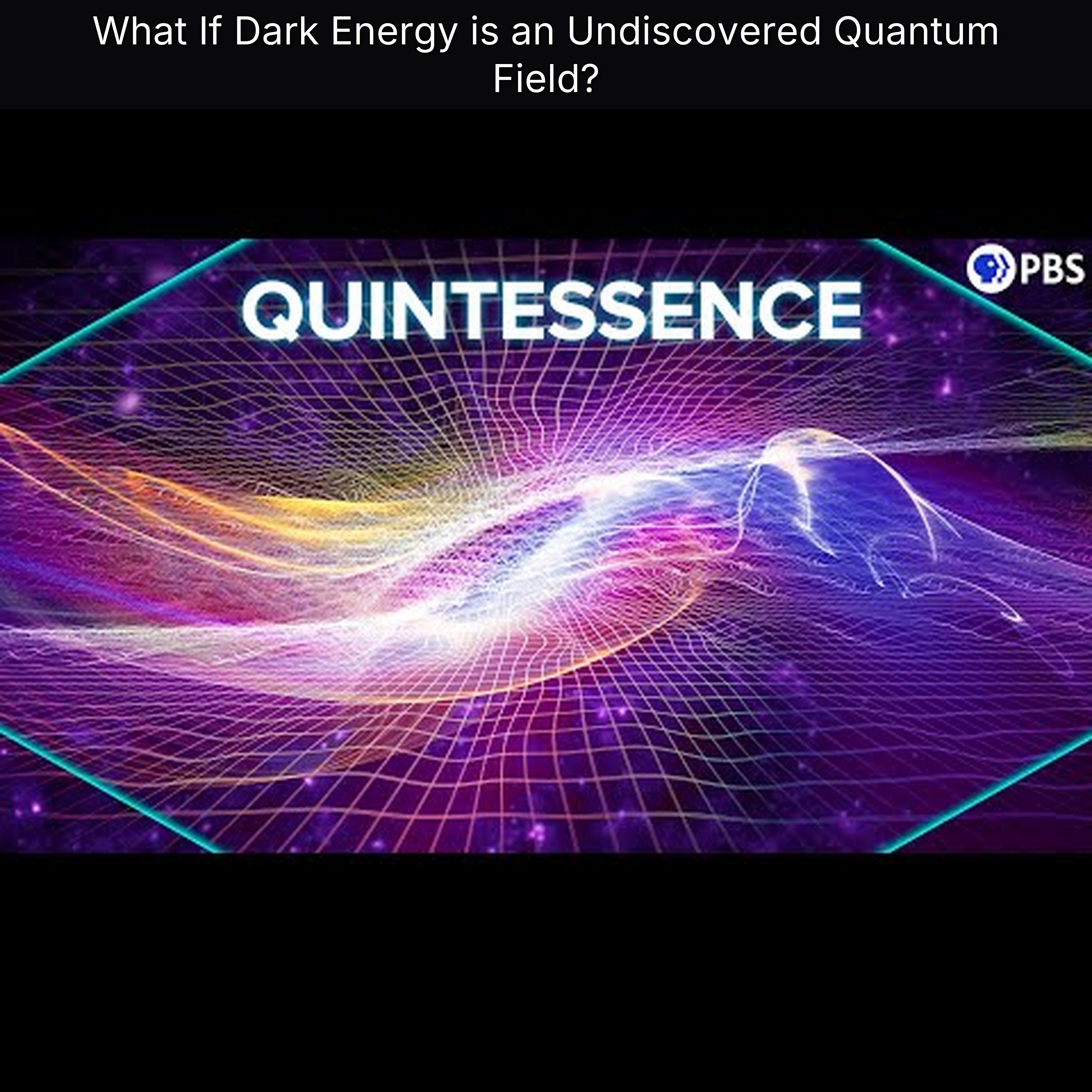 What If Dark Energy is an Undiscovered Quantum Field?
