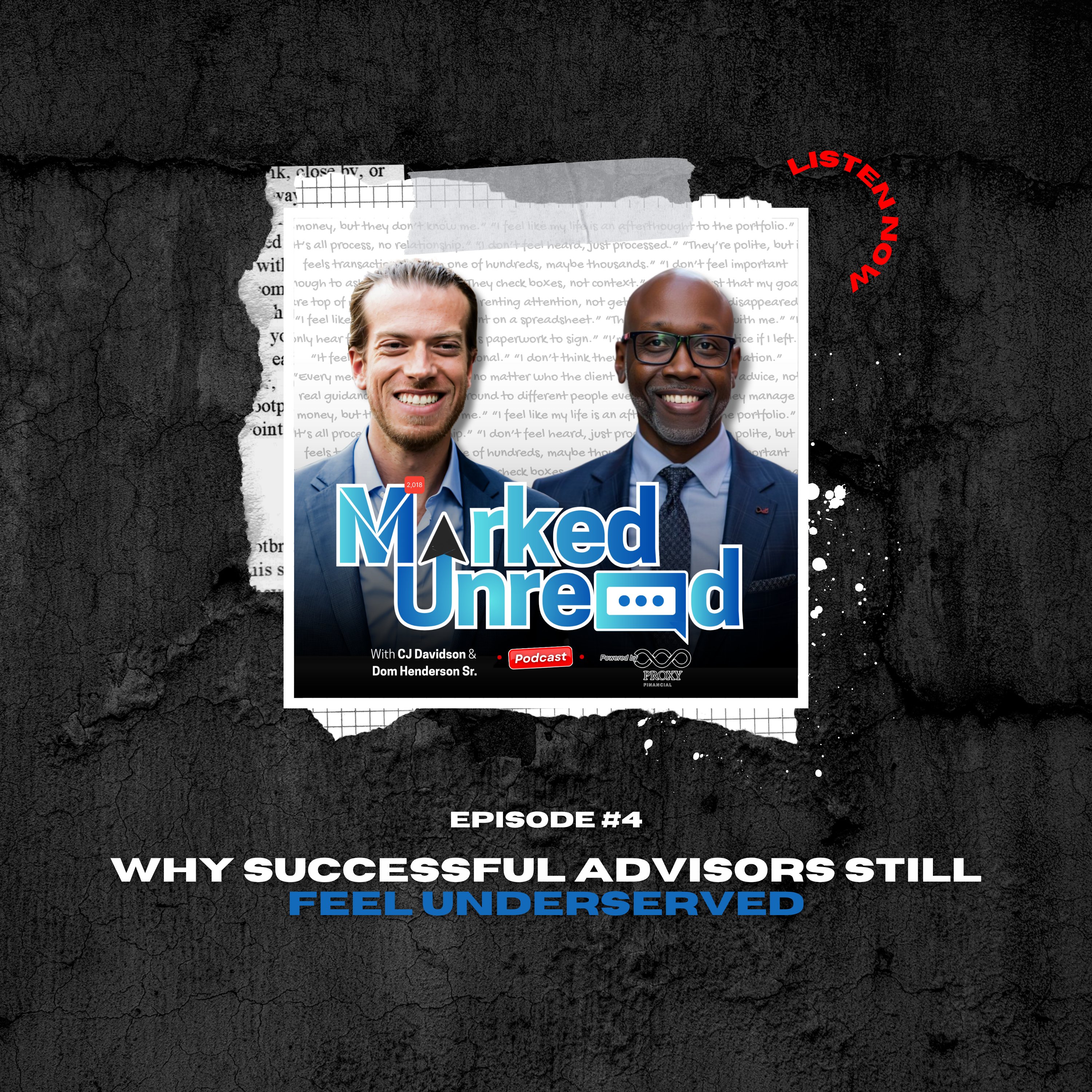 #4 Why Successful Advisors Still Feel Underserved episode artwork