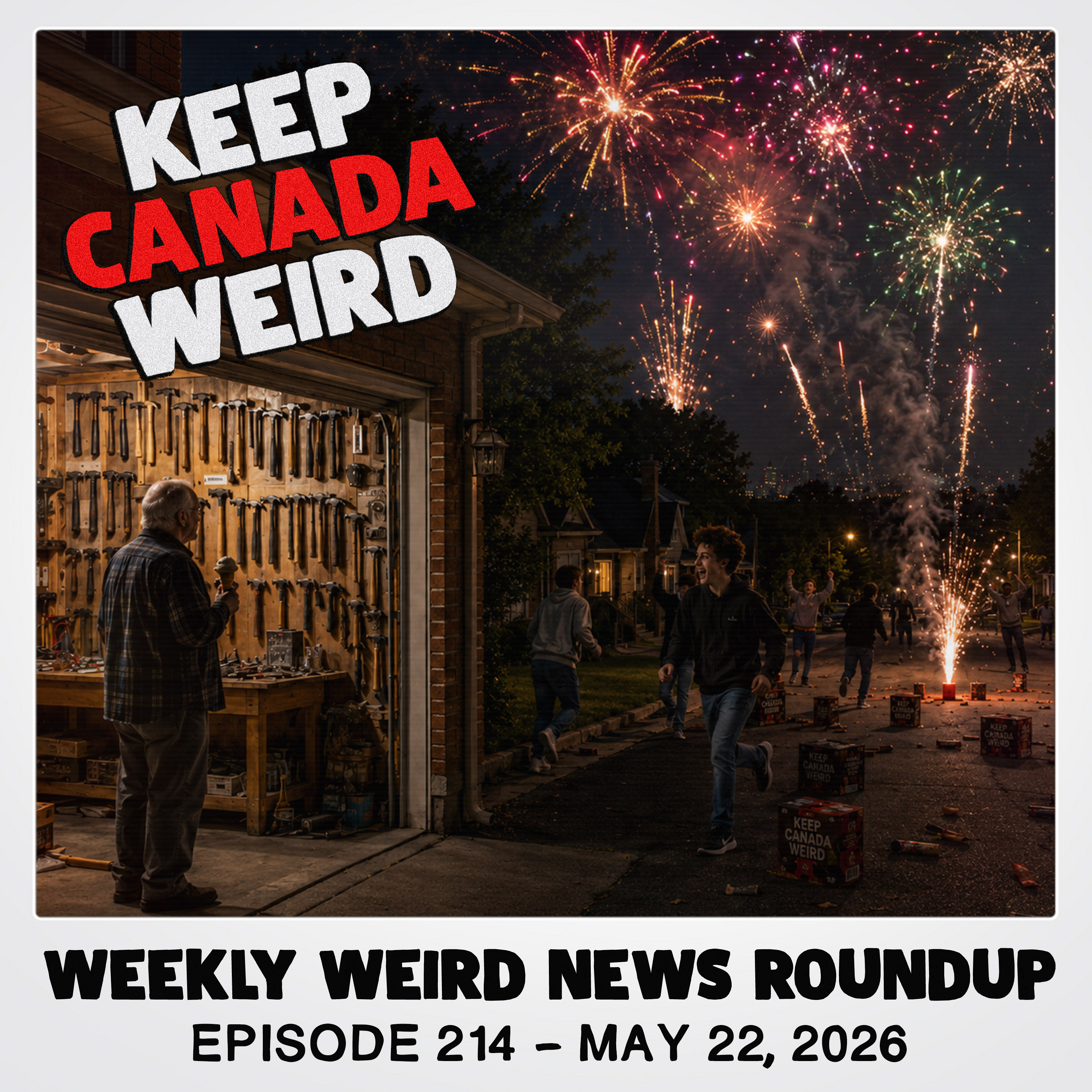 KEEP CANADA WEIRD - 214 - 2026/05/22 - Ice Cream Arrest, Poetry Phone, 6000 Hammers, and FIREWORKS