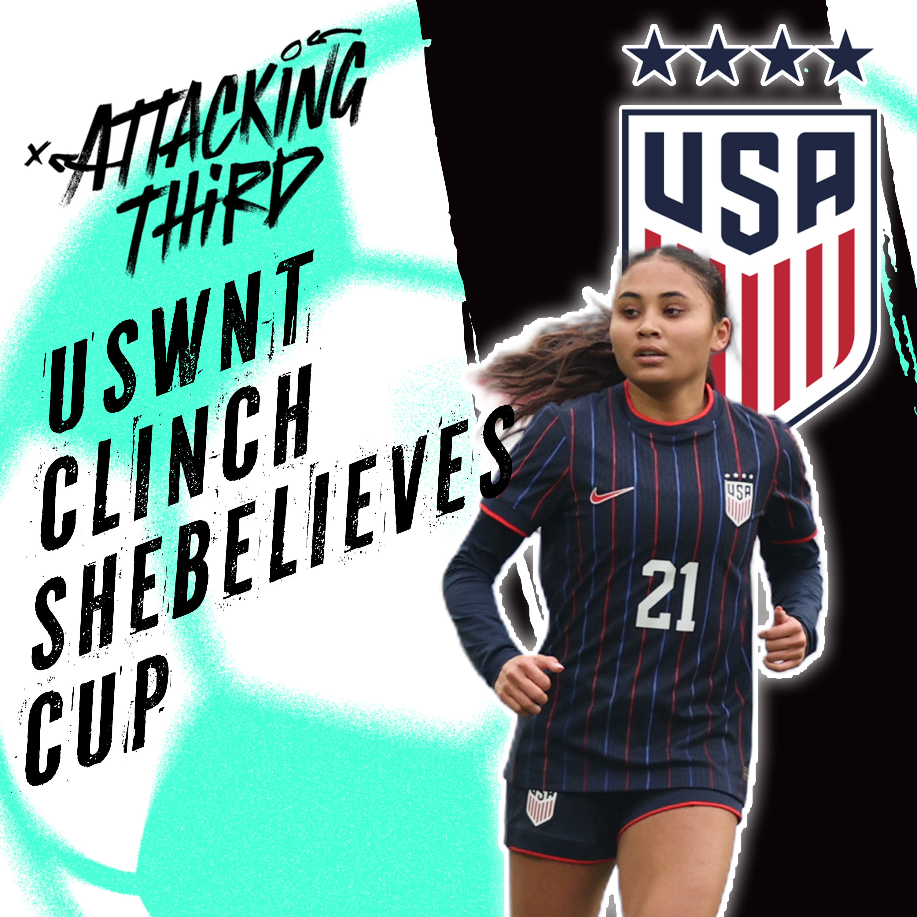 Thompson goal clinches SheBelieves Cup |  USWNT vs. Colombia Full Review | Attacking Third (Soccer 3/07)