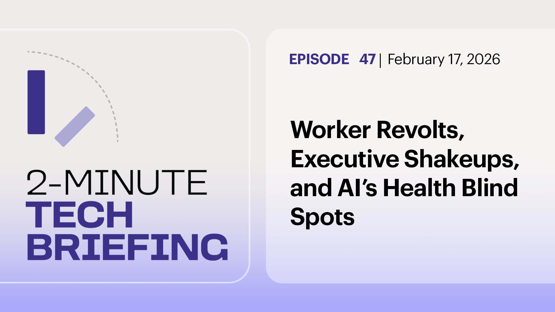 Worker Revolts, Executive Shakeups, and AI’s Health Blind Spots | Ep.47