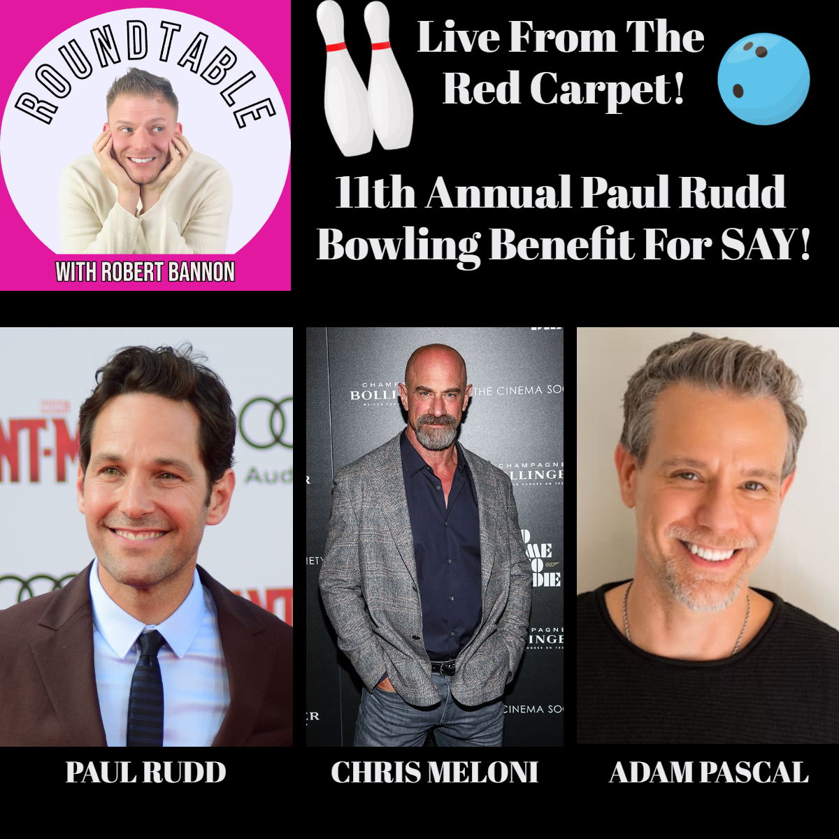 The Stars Are Out! Paul Rudd, Chris Meloni, Adam Pascal, & More Talk The SAY Foundation!
