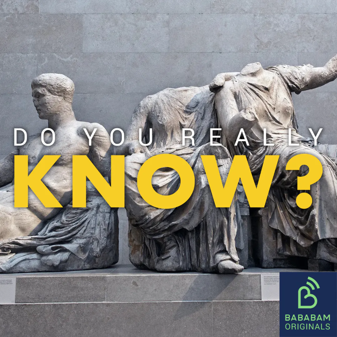 Cover art for the episode "Will the British museum finally give back the Parthenon marbles?" from Do you really know?