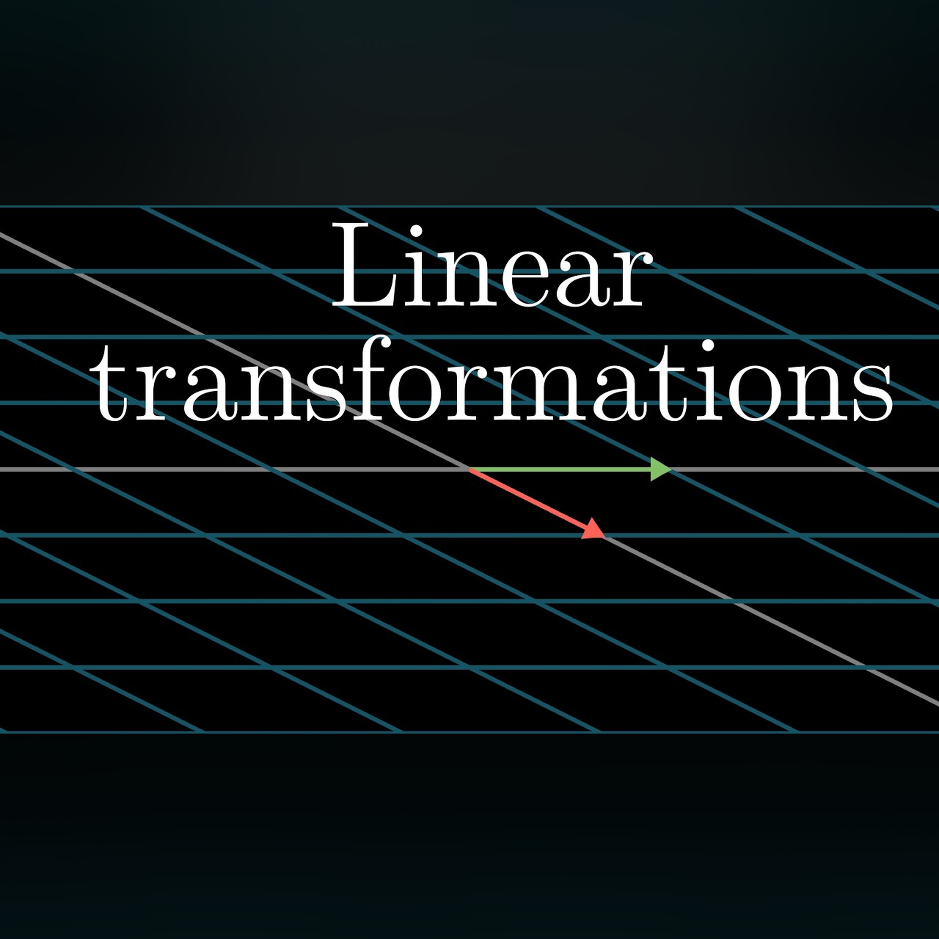Linear transformations and matrices | Chapter 3, Essence of linear algebra episode artwork