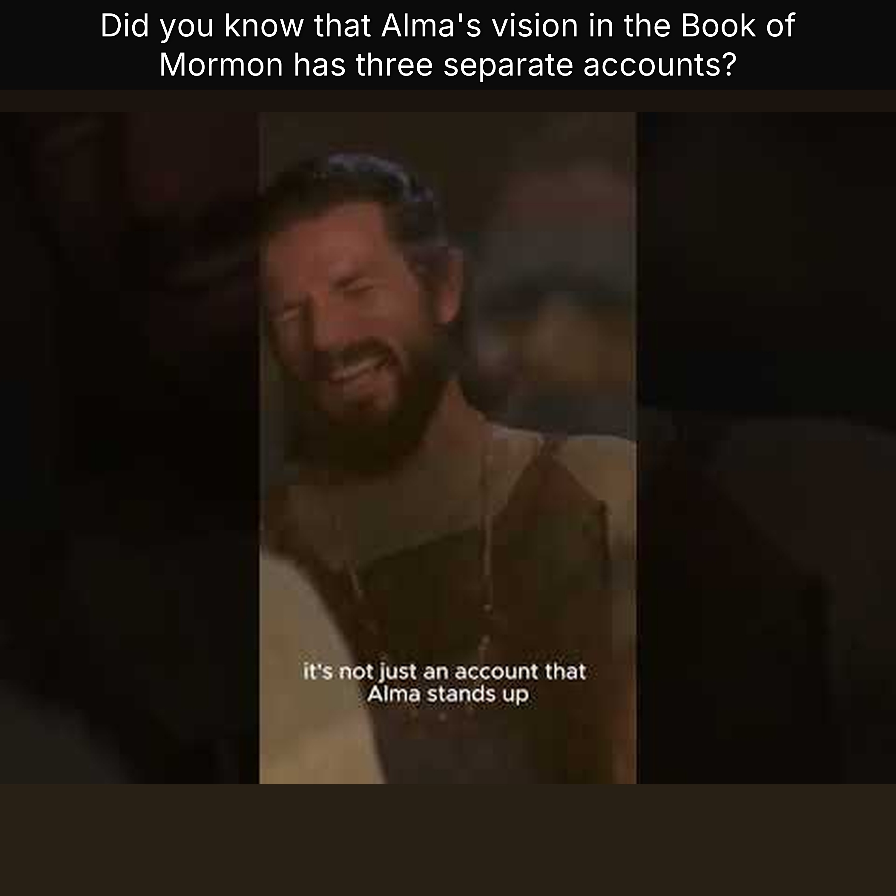 Did you know that Alma's vision in the Book of Mormon has three separate accounts?