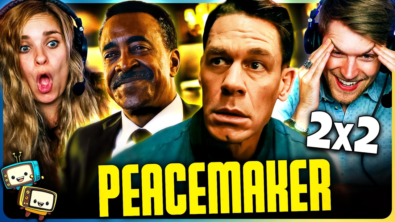 PEACEMAKER (2025) 2x2 Reaction w/ Kristen and Michael! | "A Man is Only As Good As His Bird" |  DC episode artwork