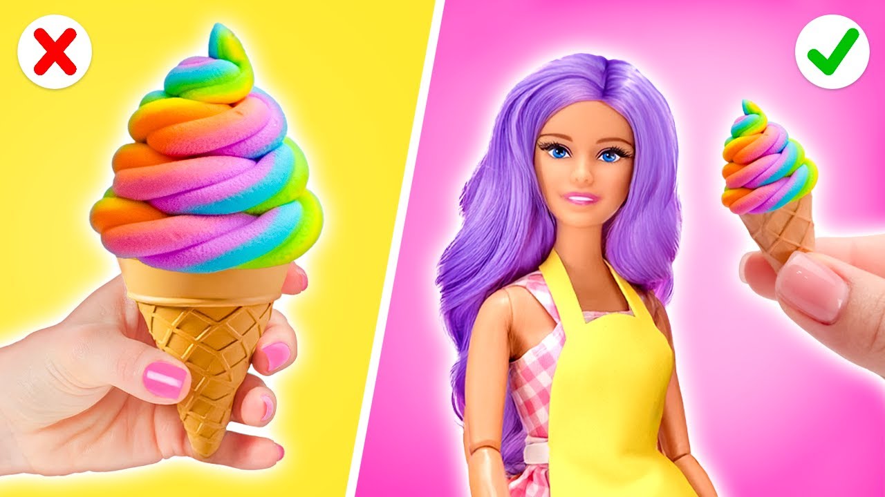 Watch Barbie Open Her Own Ice Cream Shop! Unbelievable DIY!
