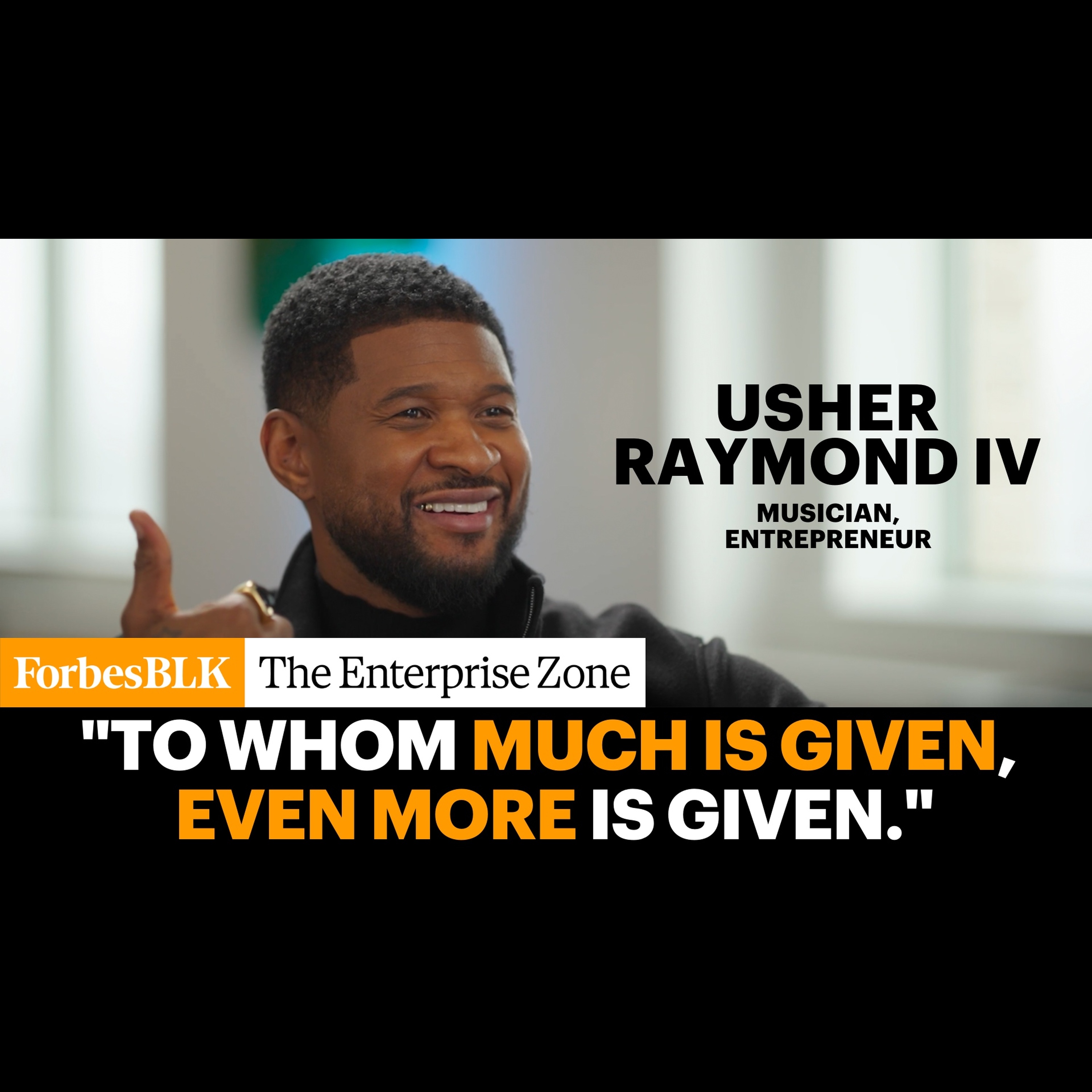 Usher Raymond Talks With Jabari Young on the Enterprise Zone