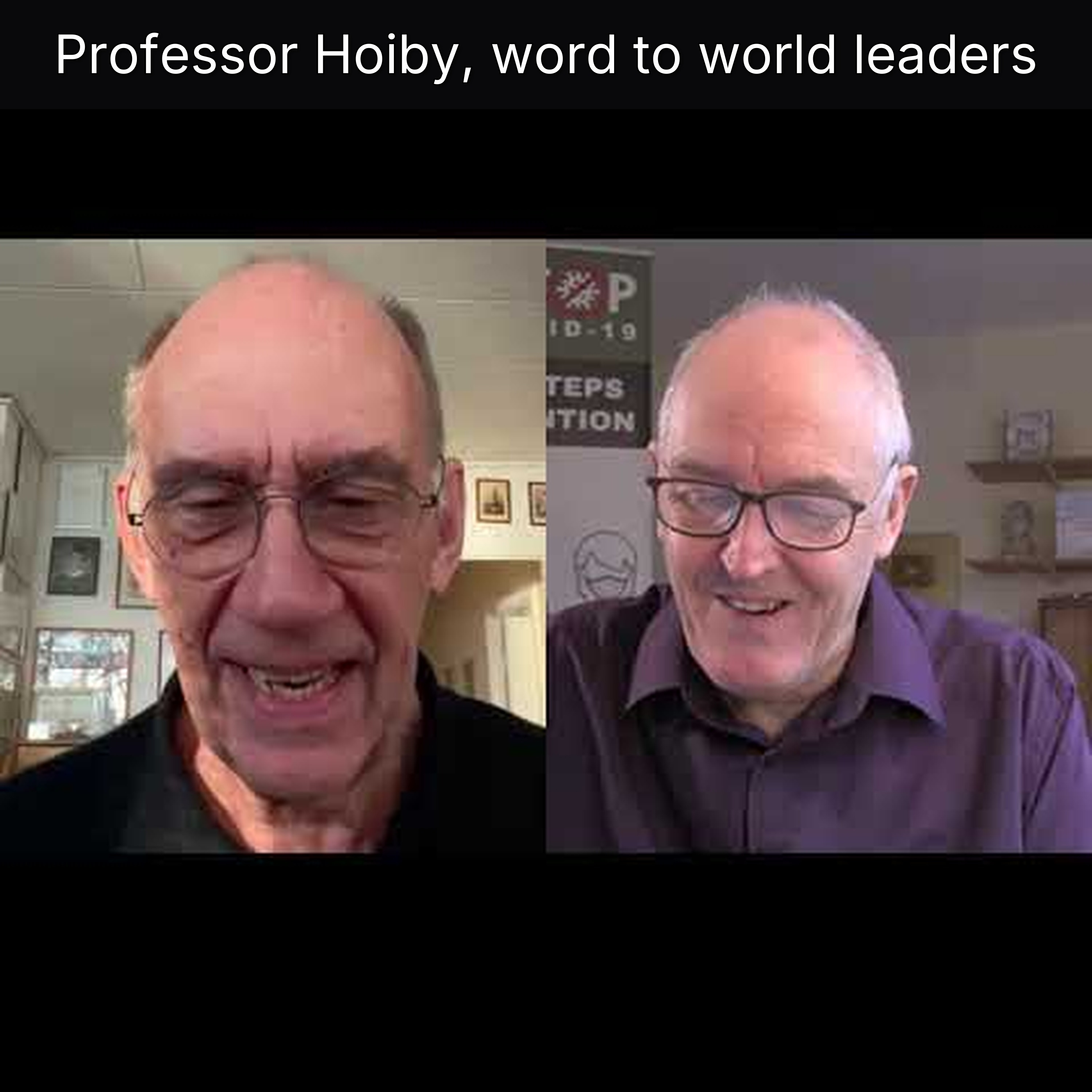 Professor Hoiby, word to world leaders