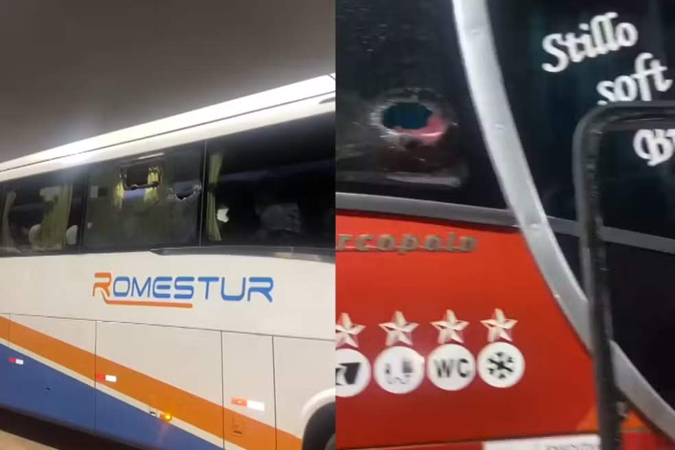 Cinco ônibus com passageiros de evento evangélico são apedrejados em MG episode artwork