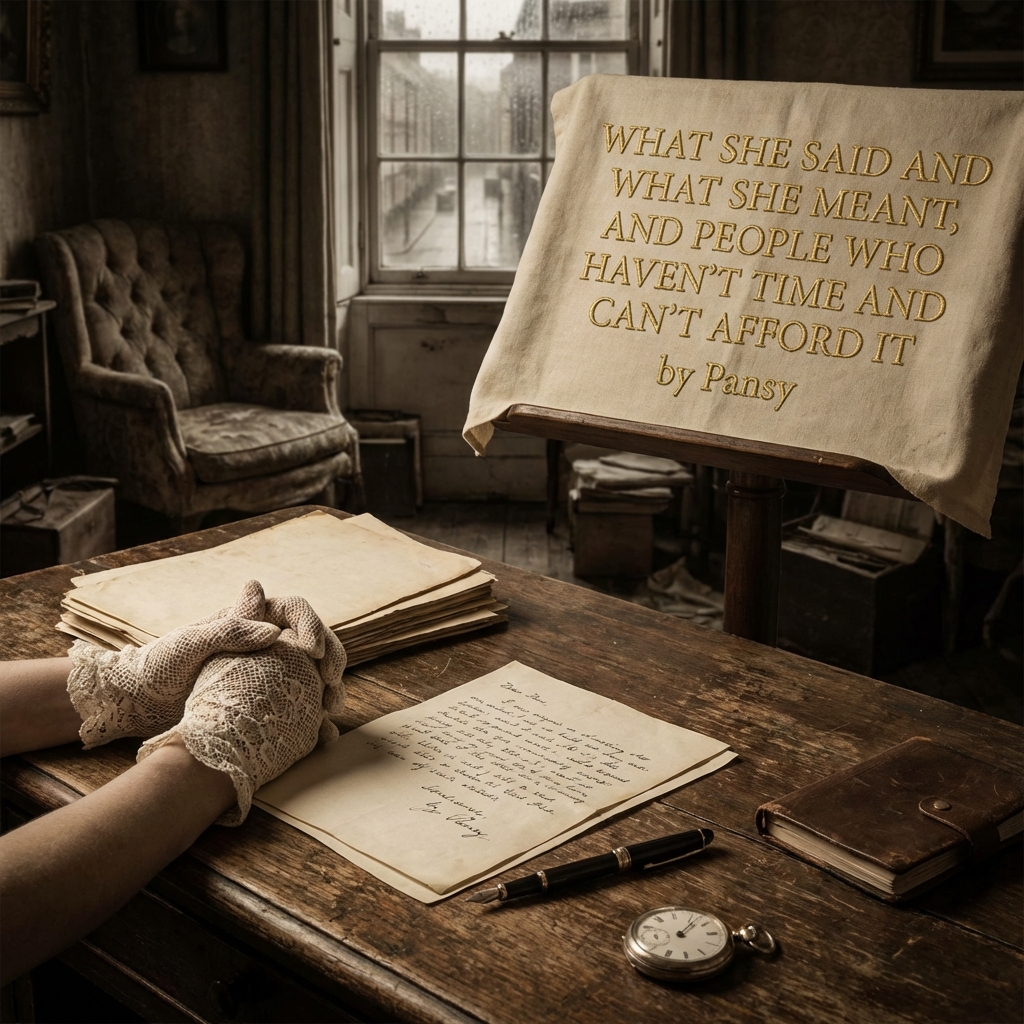 What She Said and What She Meant, and People Who Havent Time and Cant Afford It by Pansy ~ Full Audiobook [drama]