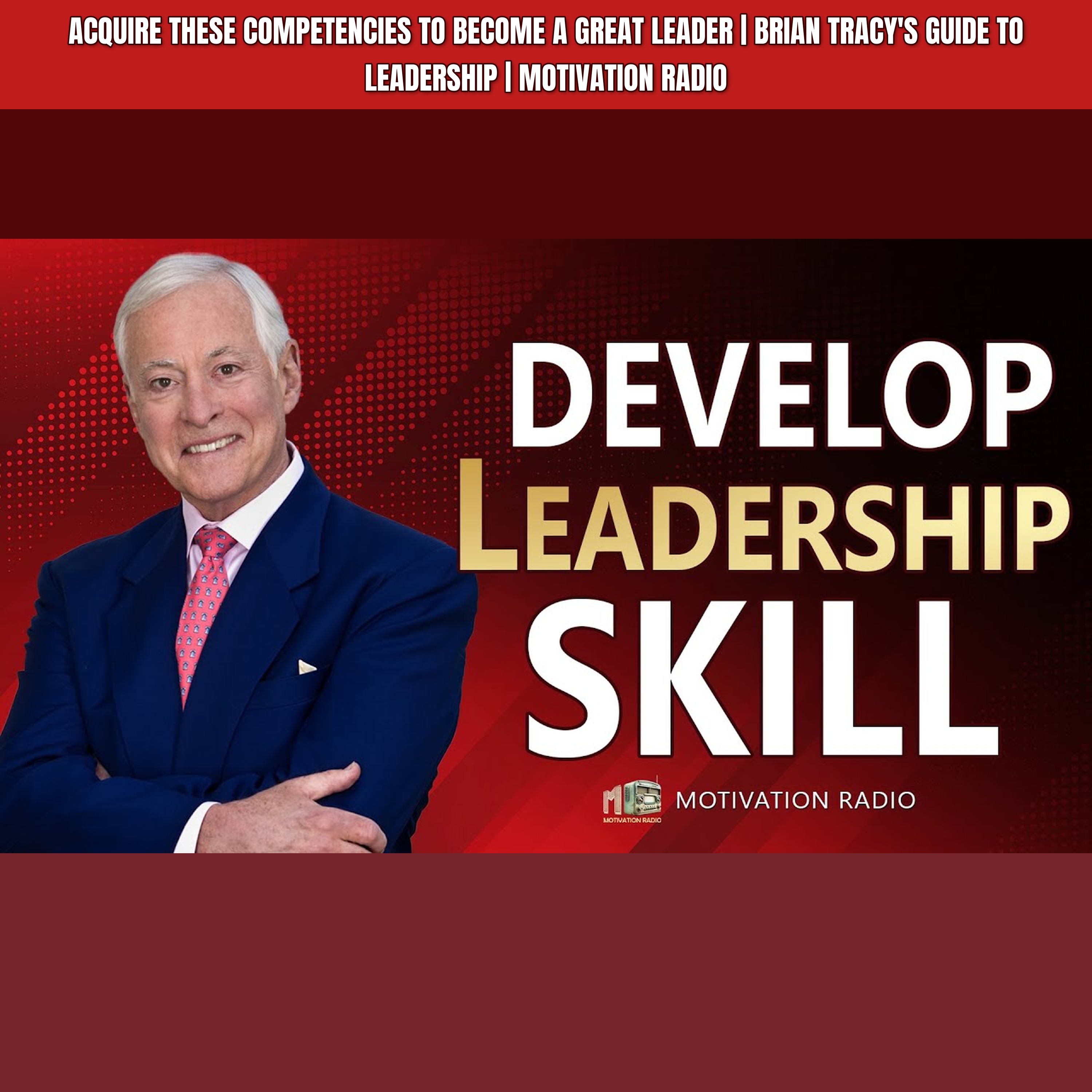 Acquire These Competencies To Become A Great LEADER | Brian Tracy's Guide To LEADERSHIP | Motivation Radio episode artwork