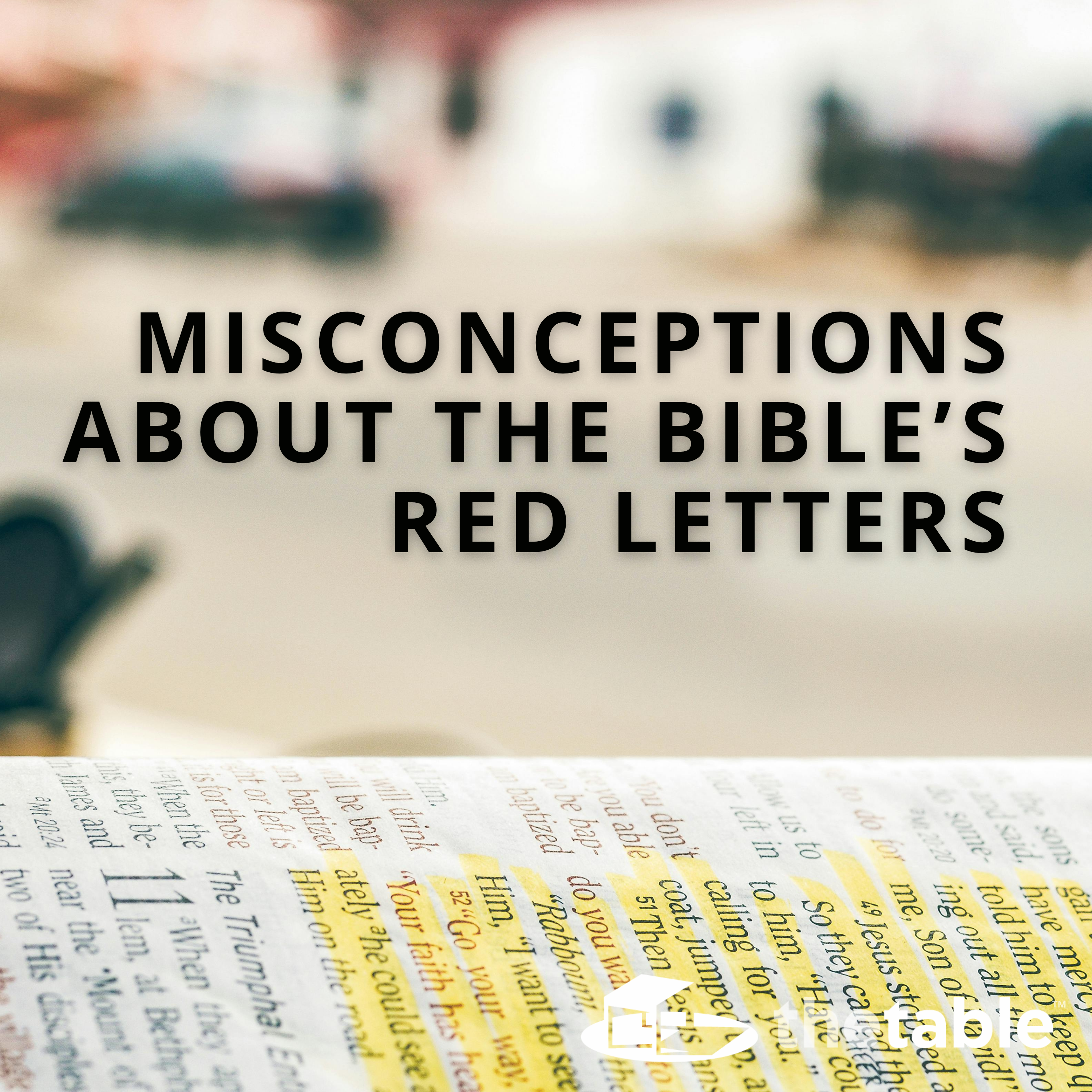 Misconceptions about the Bible's Red Letters episode artwork