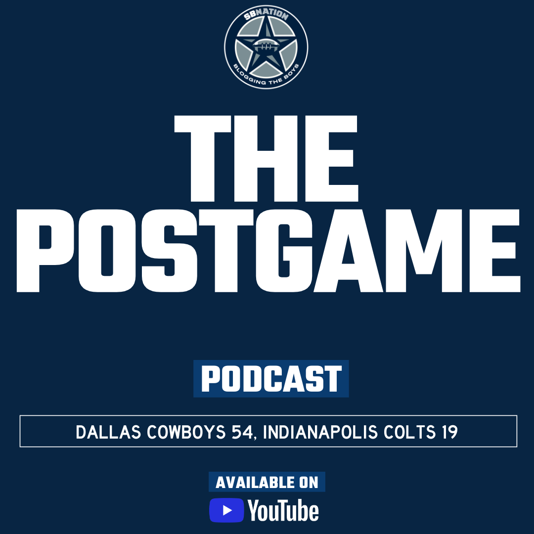 The Postgame: Dallas Cowboys 54, Indianapolis Colts 19 episode artwork