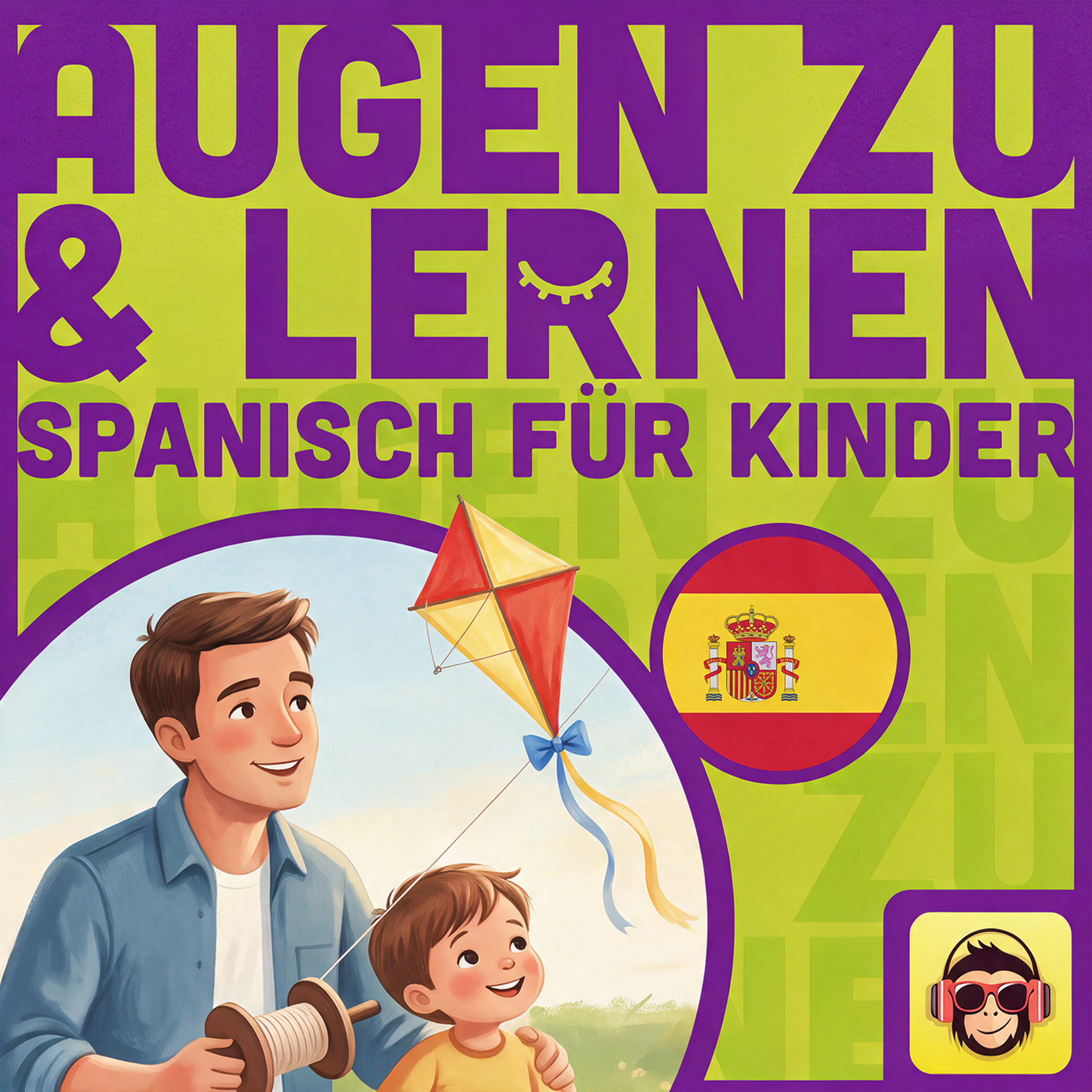 Cover: Spanisch für Kinder: Beim Drachensteigen - Vokabeln zum Einschlafen