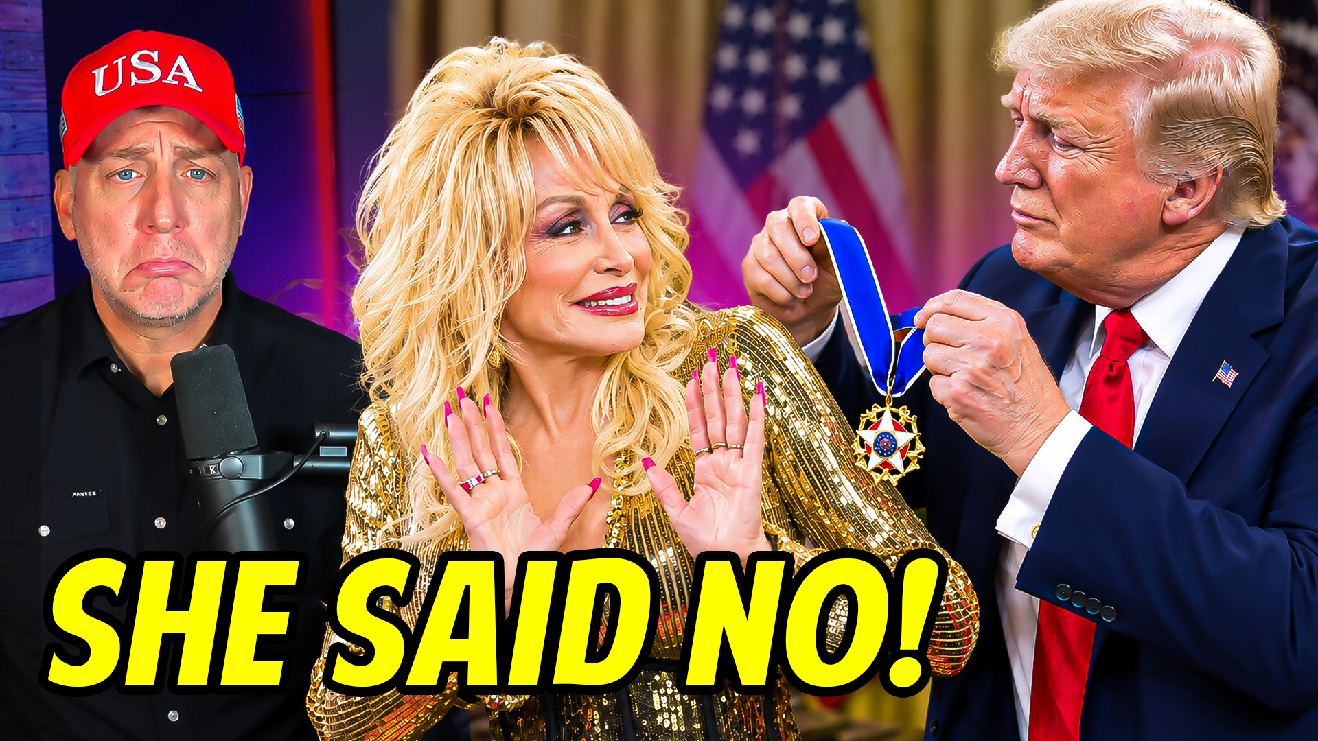 Trump Honors Dolly Parton After She Refused Him TWICE! episode artwork