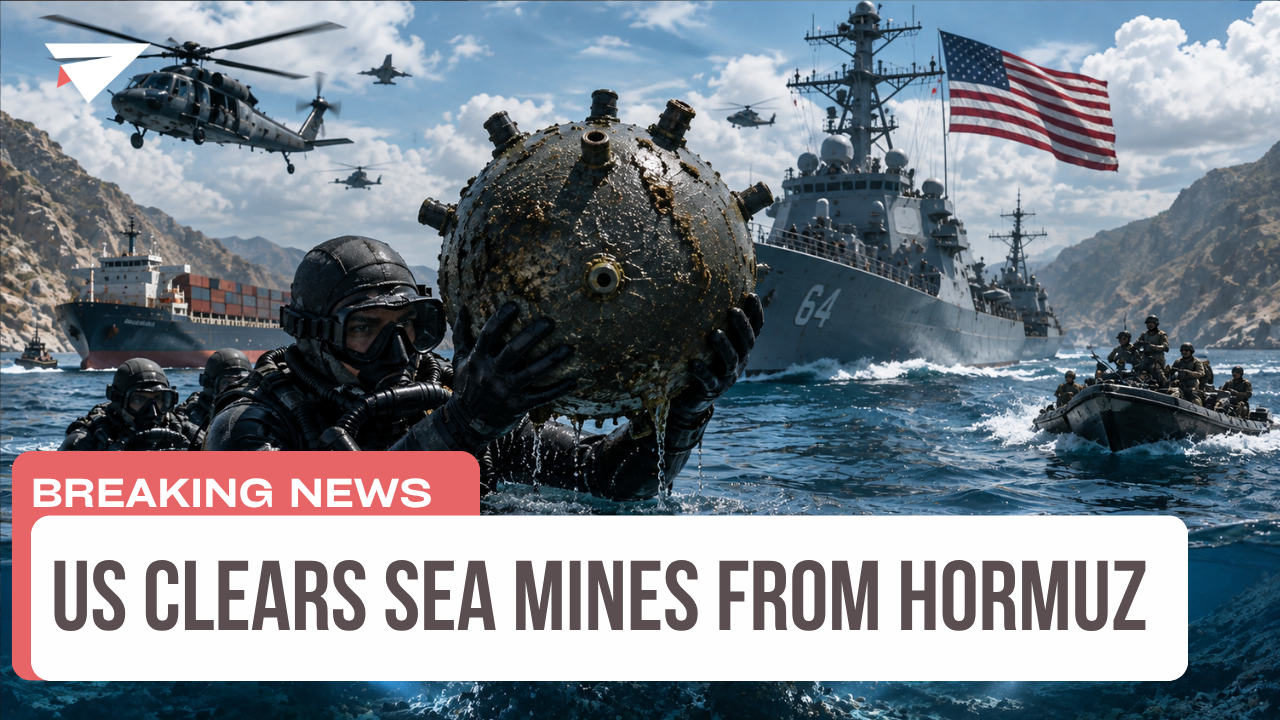 US Clears Sea Mines from Hormuz, Breaking News episode artwork