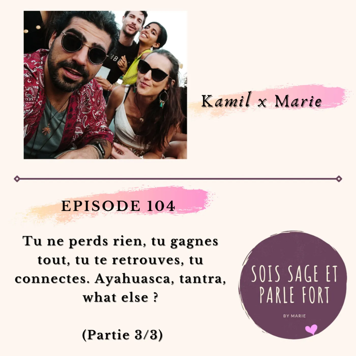 Kamil - Tu ne perds rien, tu gagnes tout. Ayahuasca, tantra and more.