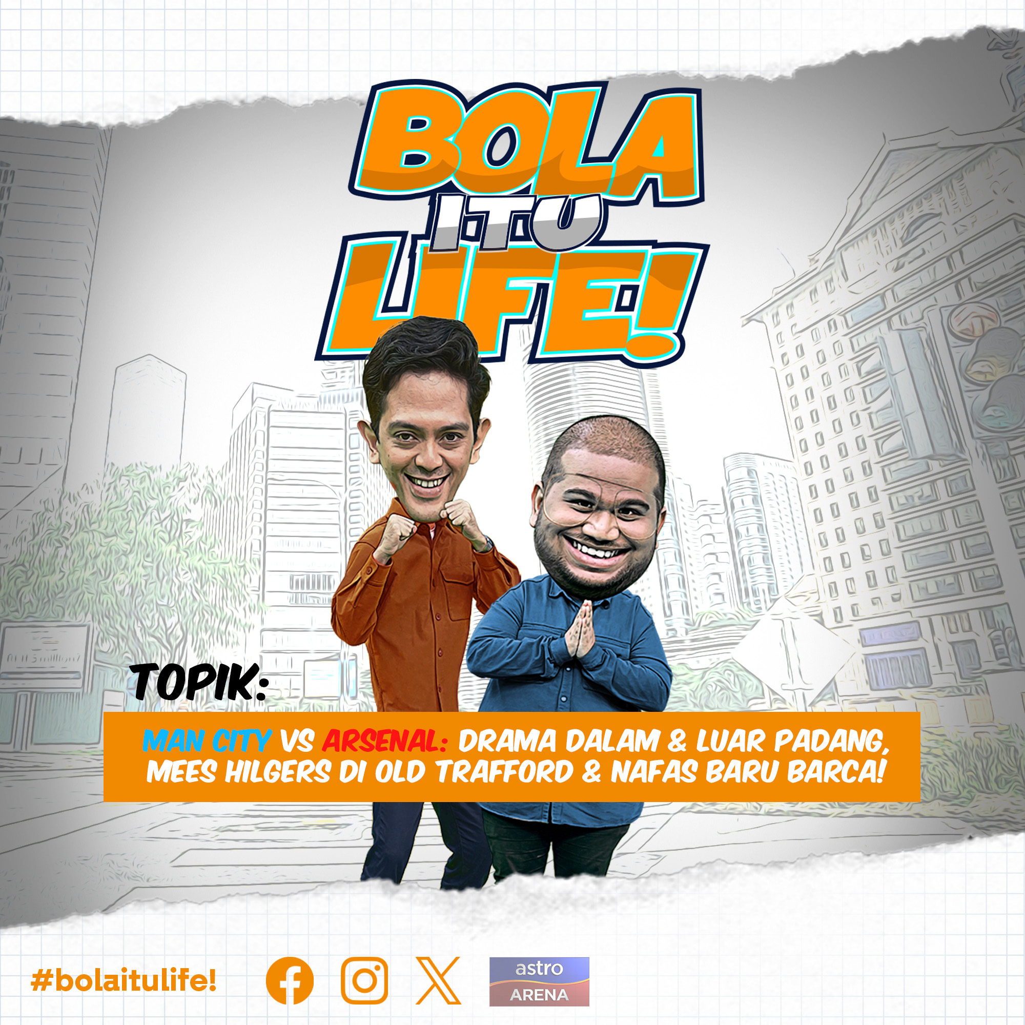 Man City vs Arsenal sajikan vibe 'Barclays', Mees Hilgers ikat United di Old Trafford & nafas baru buat Barca! 