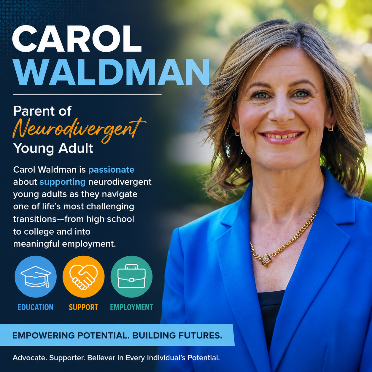 From High School to Independence: Empowering Neurodivergent Young Adults to Thrive: Carol Waldman episode artwork