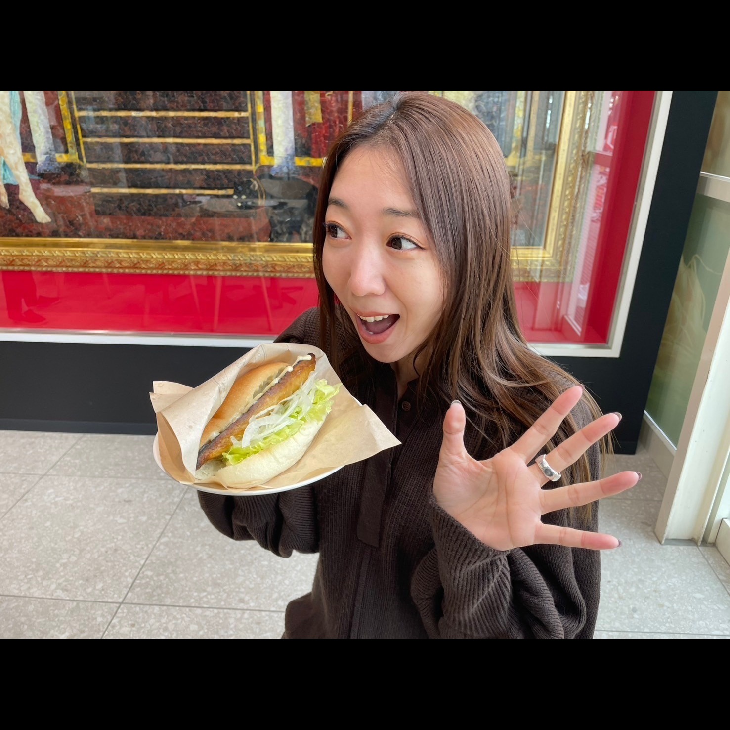 リクエストに応えて復刻した一品！　中央自動車道　双葉SA上り「さばサンド」