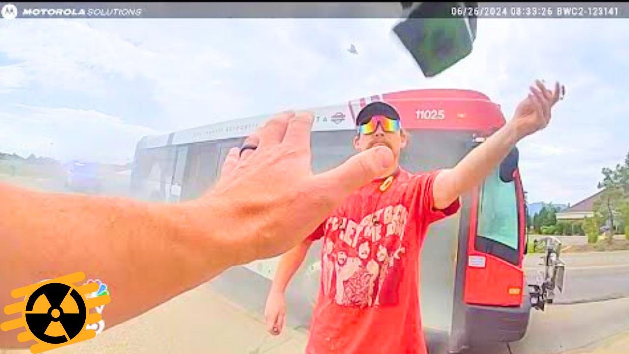 BODY CAM: Utah man arrested for trying to hijack bus and burning officer with lighter episode artwork