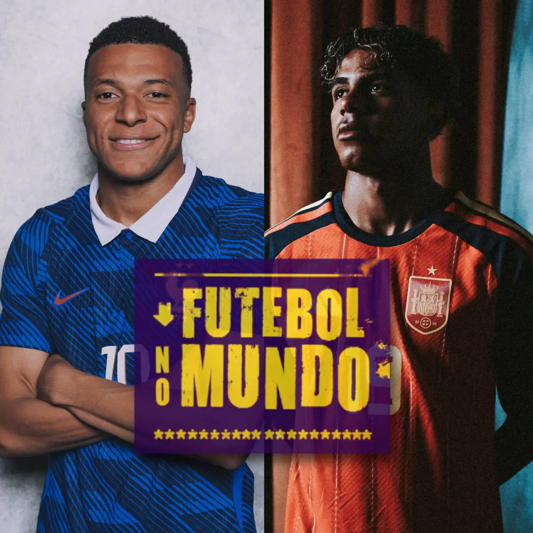 Futebol No Mundo na Copa #608: Chegou a hora da verdade - França x Espanha | Mbappé x Yamal