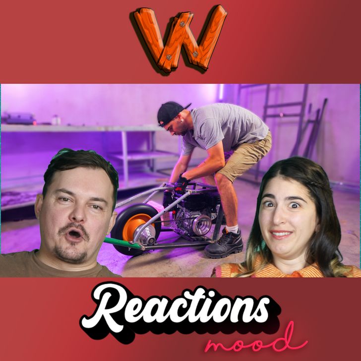 Incredible Wheelbarrow with a Built-In Motor! REACTS episode artwork