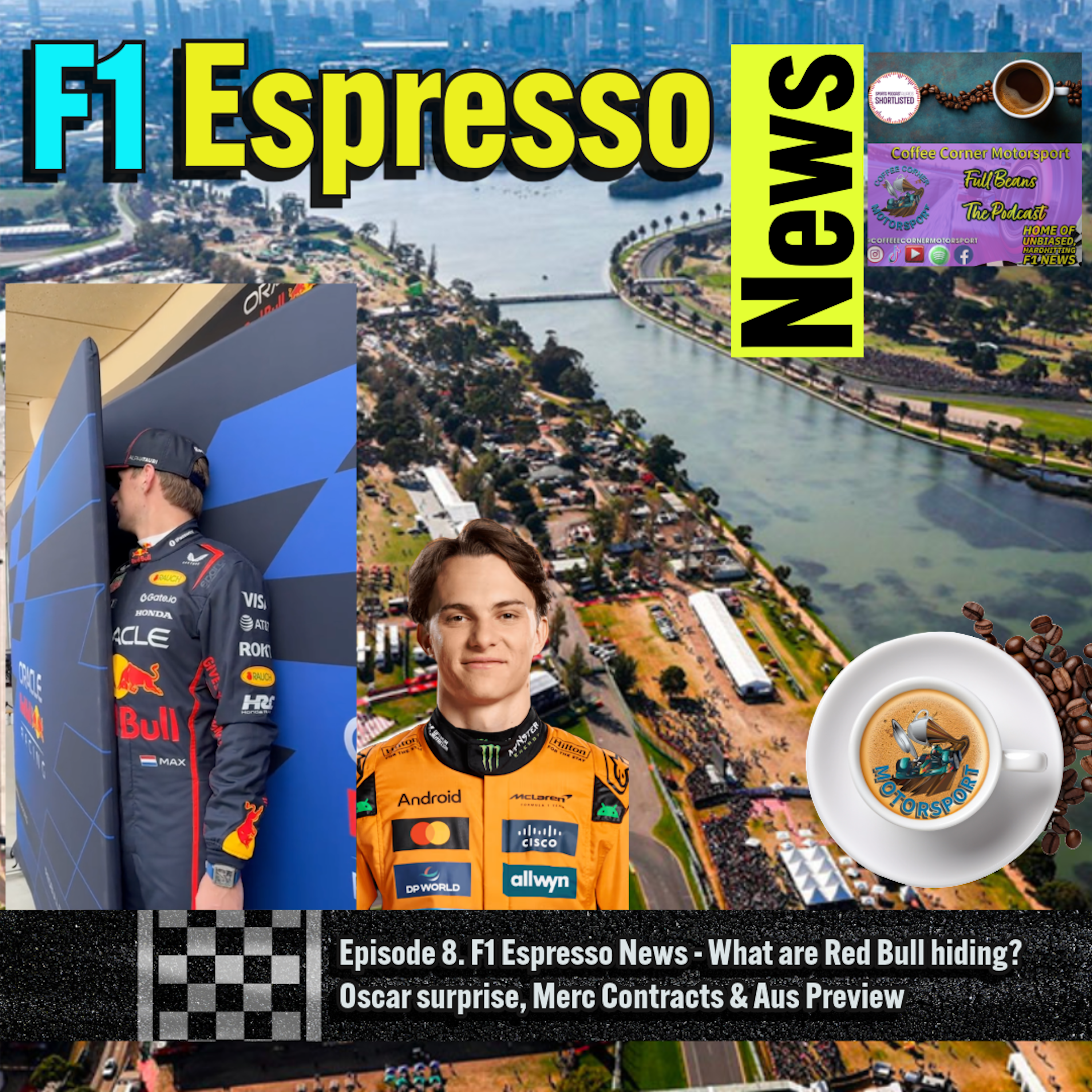 F1 Espresso News - What are Red Bull hiding? Oscar surprise, Merc Contracts & Aus Preview