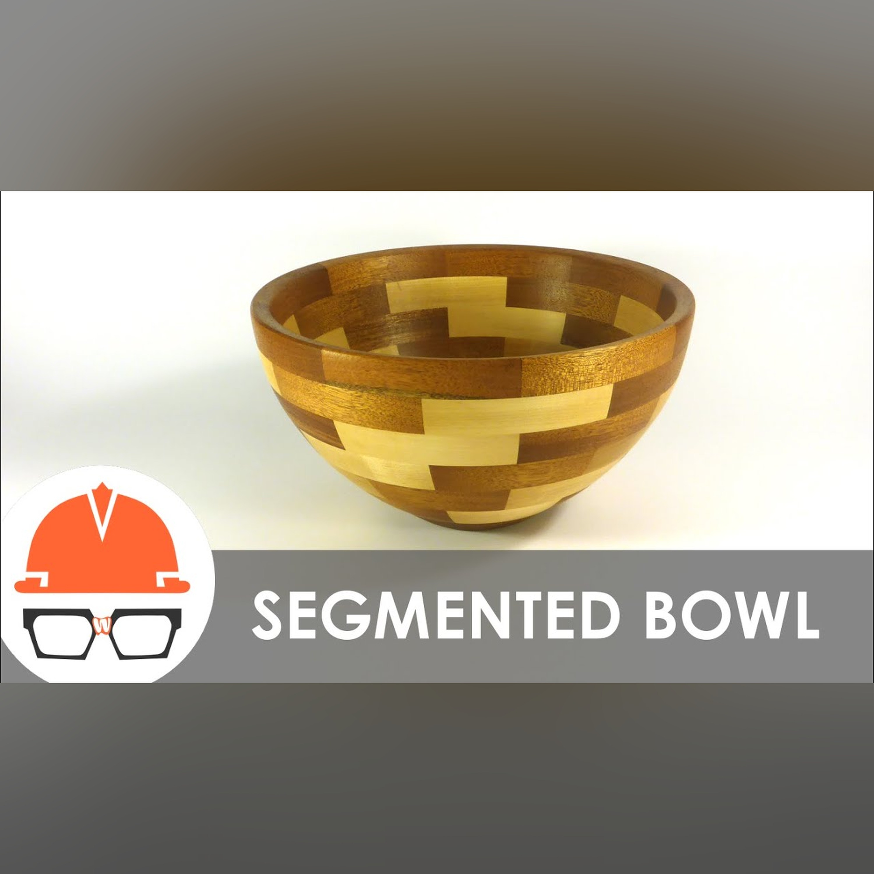 How not to make a segmented bowl on the lathe (stop motion)