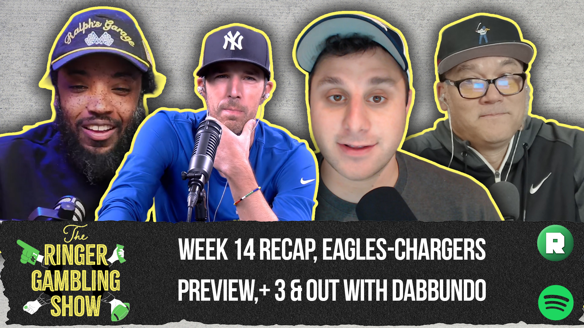 Week 14 Recap, MNF Preview, and 3 & Out With AD | The Ringer Gambling Show
