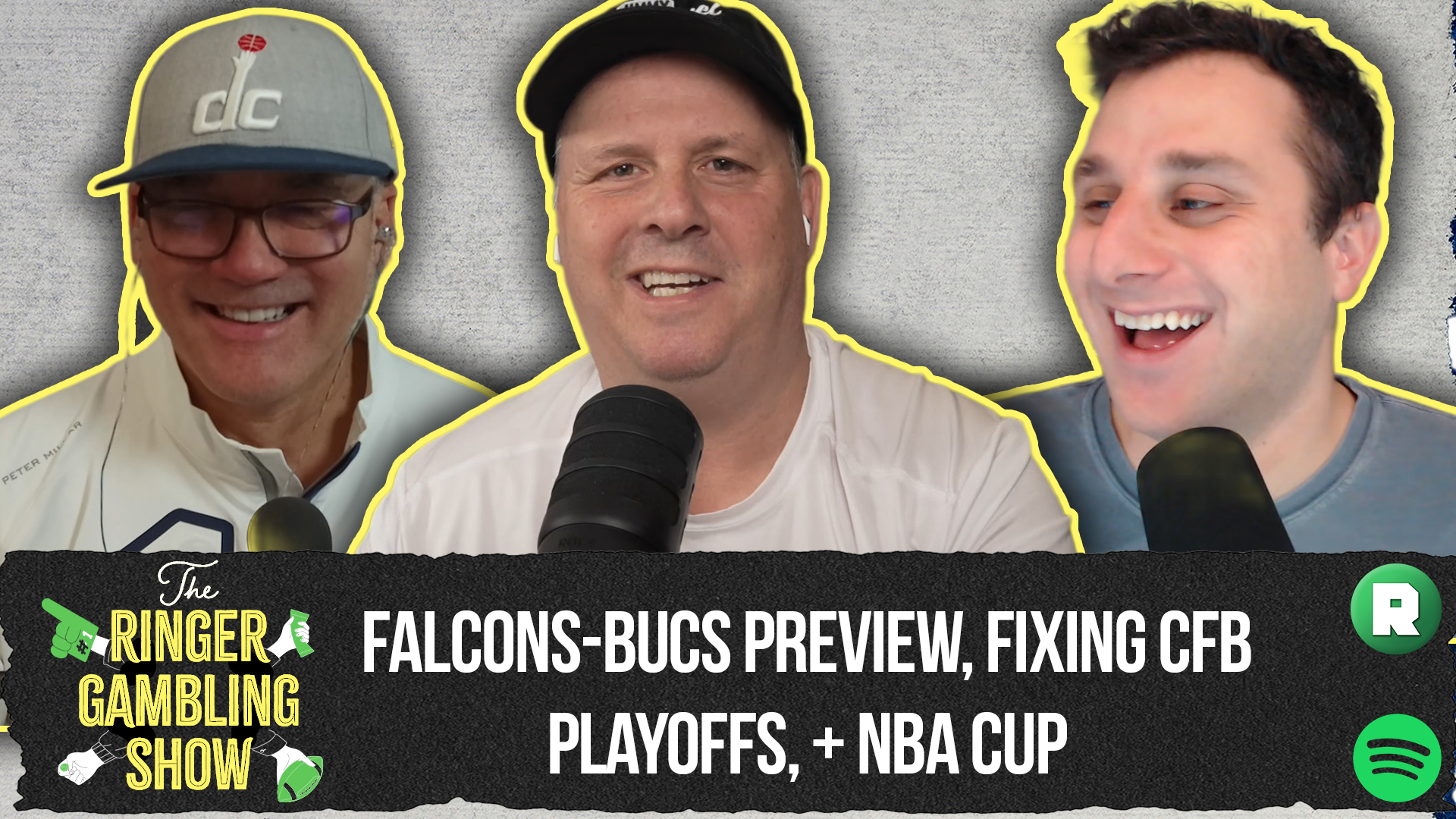 Falcons-Bucs Preview, Fixing the CFB Playoffs, and the NBA Cup | The Ringer Gambling Show
