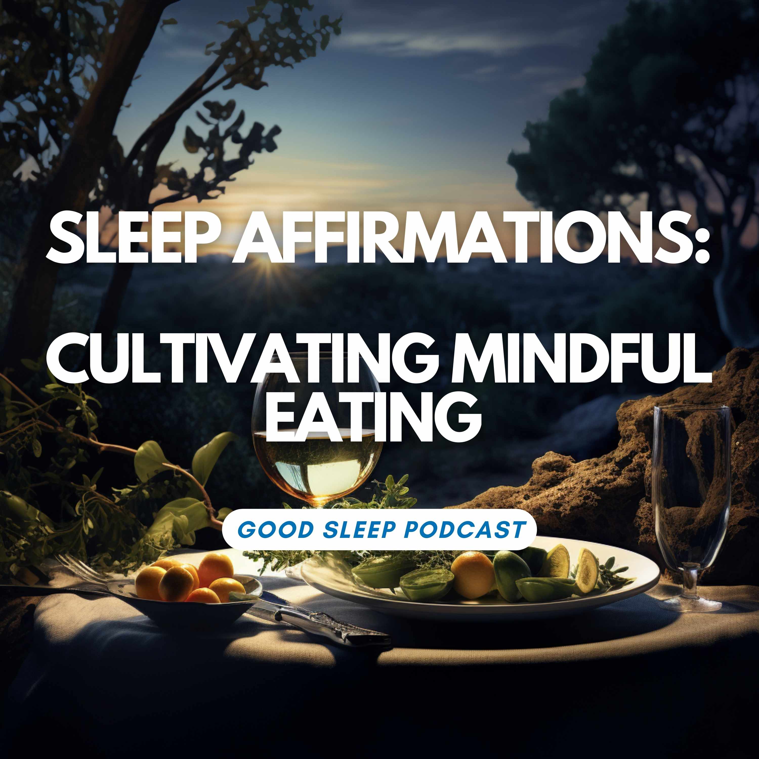 WITH MUSIC - Mindful Eating: Sleep Affirmations for Healthy Habits