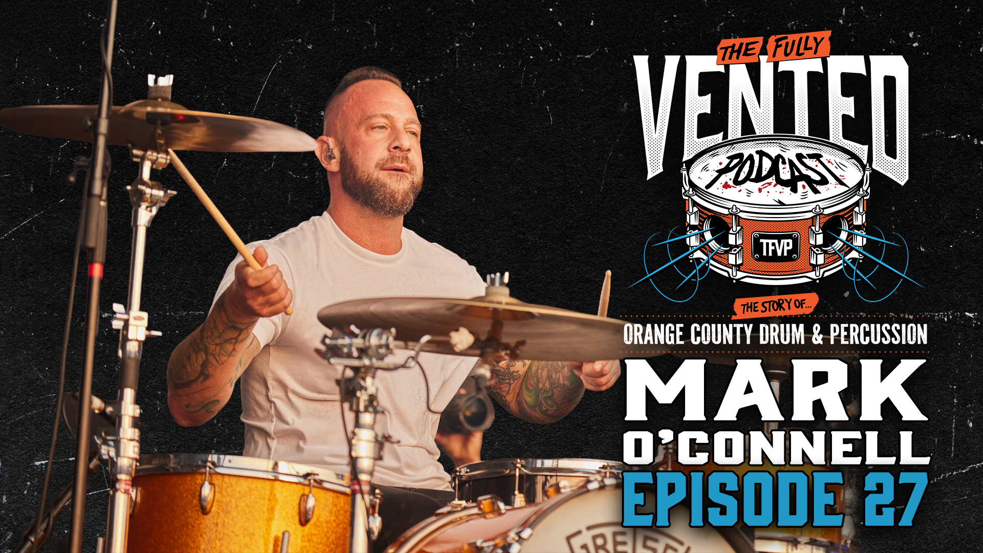 From drumming in Taking Back Sunday to his new band ME, this is Mark O’Connell on his OCDP Drums episode artwork