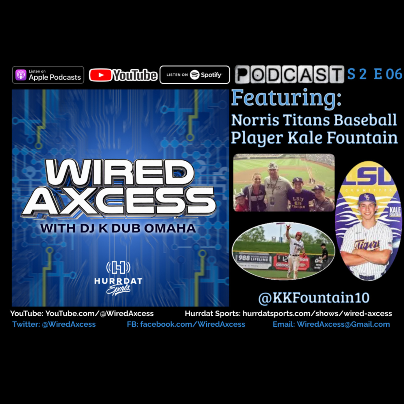 Norris Titans Baseball Player Kale Fountain - LSU Signee, MLB Draft Prospect's Journey episode artwork