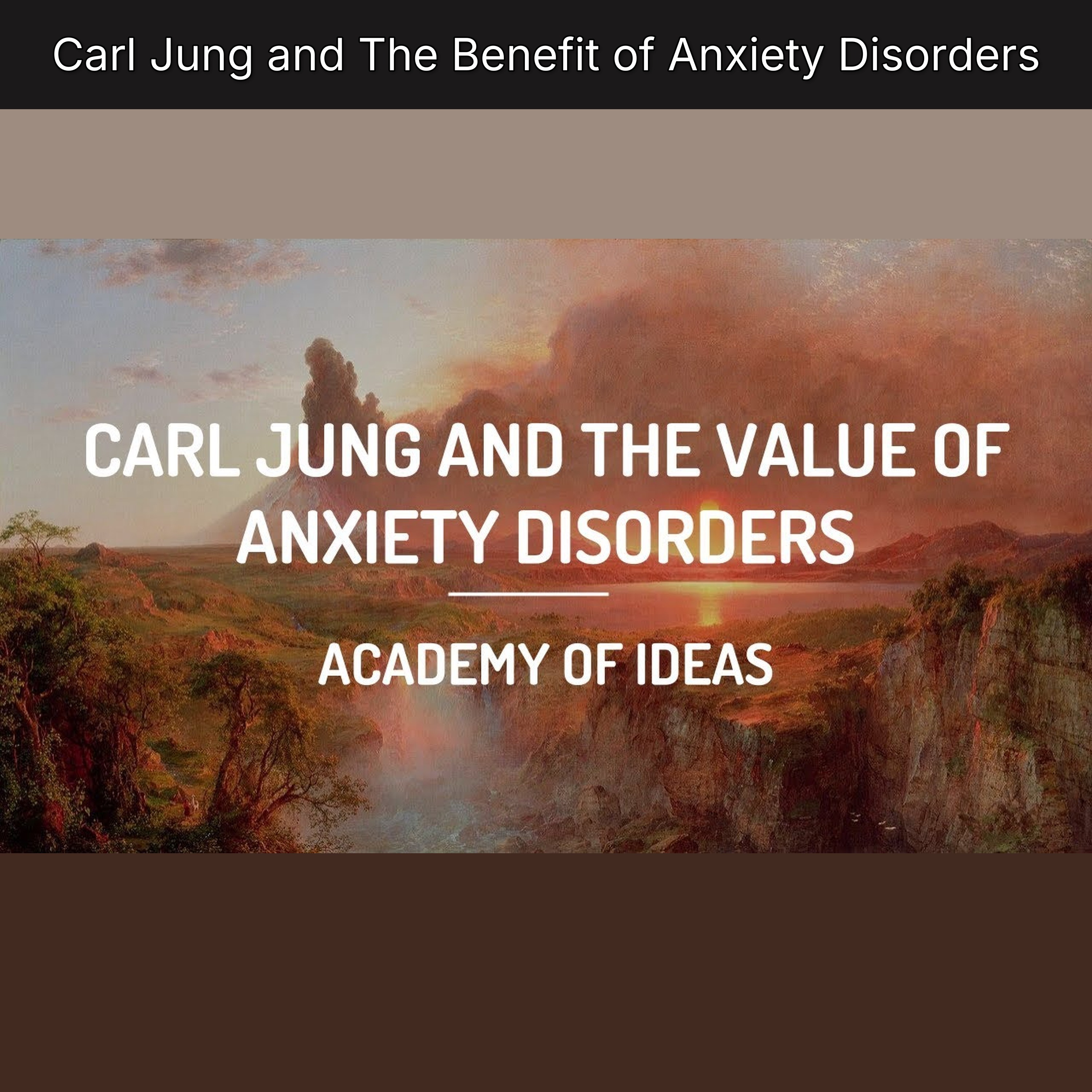 Carl Jung and The Benefit of Anxiety Disorders episode artwork