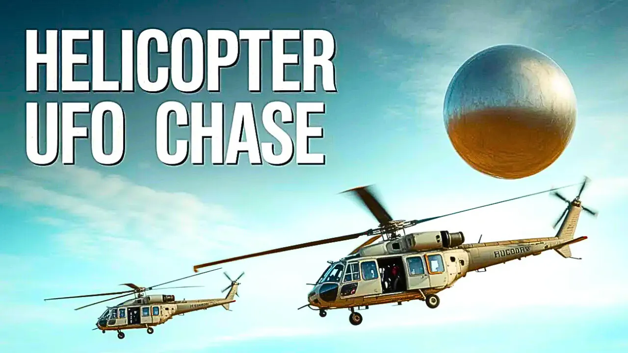 Exciting Video of Helicopters Exploring and Communicating with a UFO