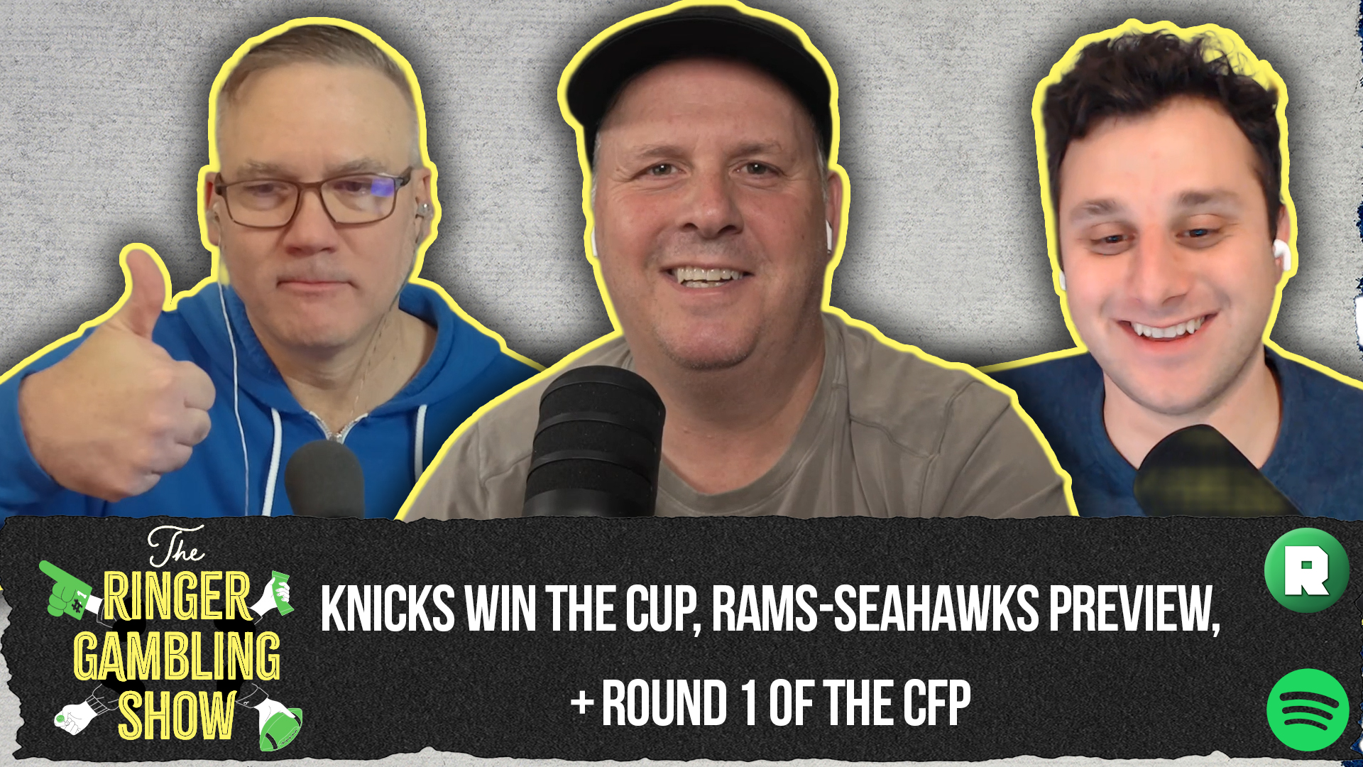 Knicks Win the Cup, Rams-Seahawks Preview, and the College Football Playoff | The Ringer Gambling Show