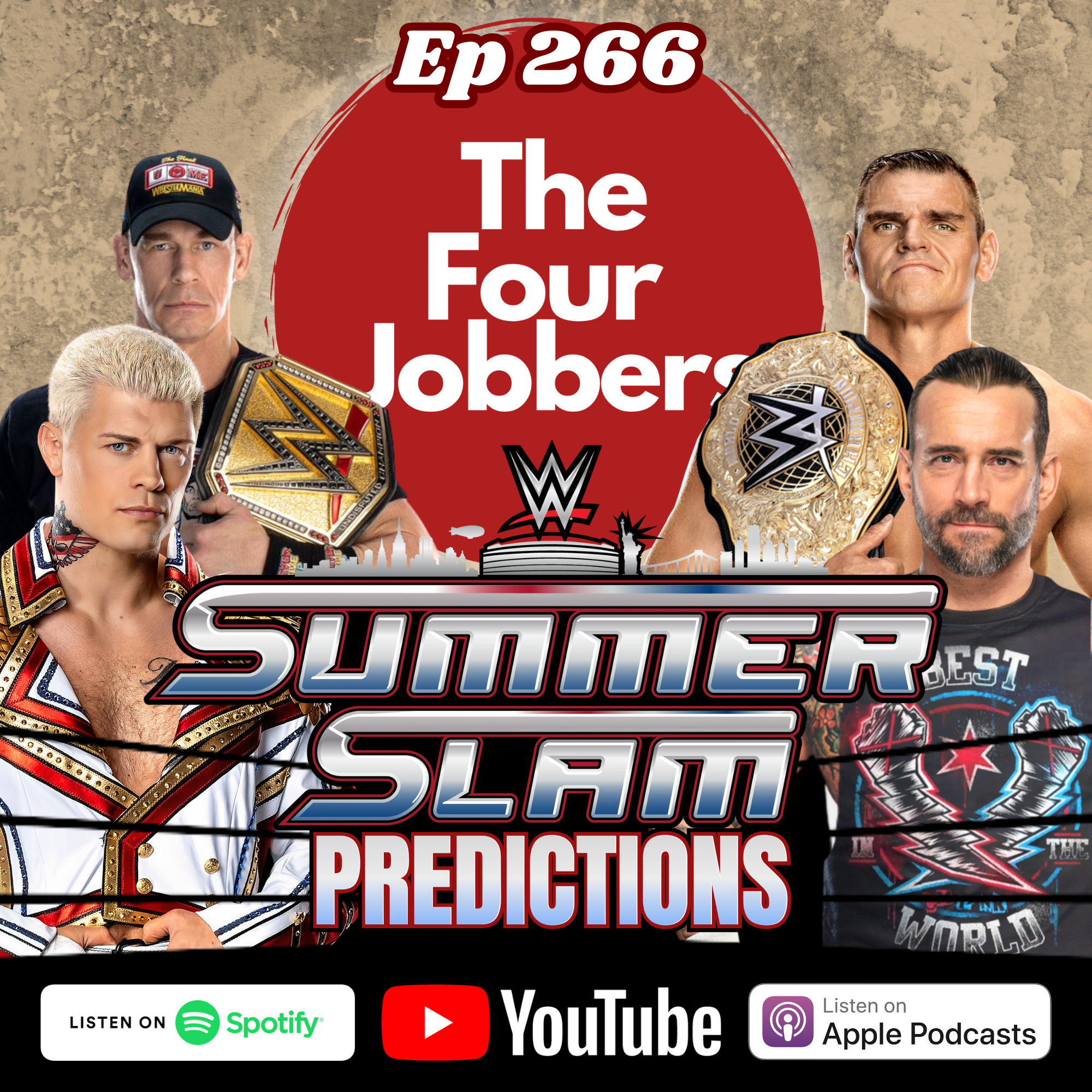Ep 266 - WWE SummerSlam 2025 Predictions episode artwork