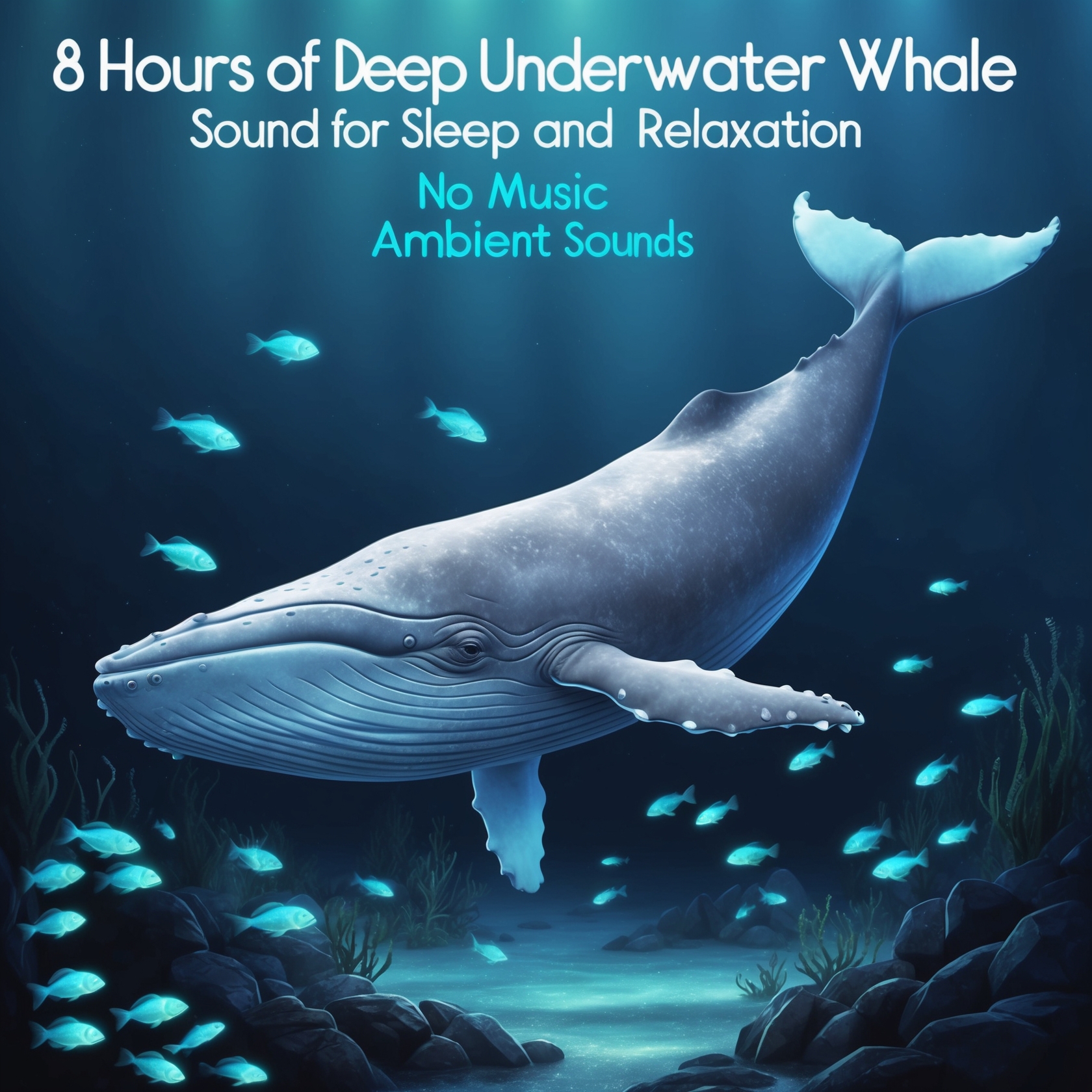 8 Hours of Deep Underwater Whale Sounds for Sleep and Relaxation - [NO MUSIC] - Ambient Sounds