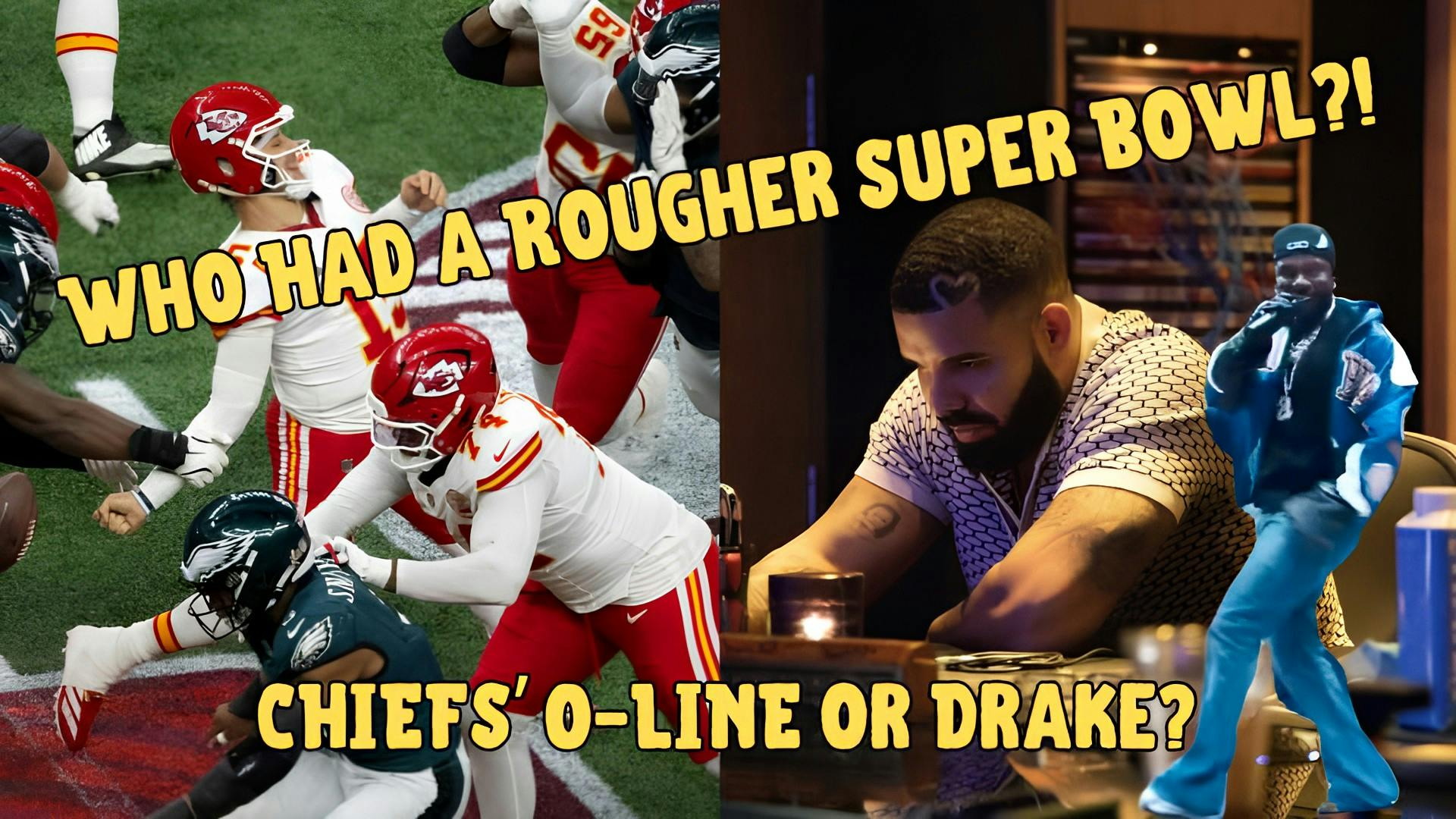 Super Bowl Fallout: Chiefs' O-Line Woes, Kendrick Destroys Drake, & Brady Stinks In the Booth Super Bowl Fallout: Chiefs' O-Line Woes, Kendrick Destroys Drake, & Brady Stinks In the Booth