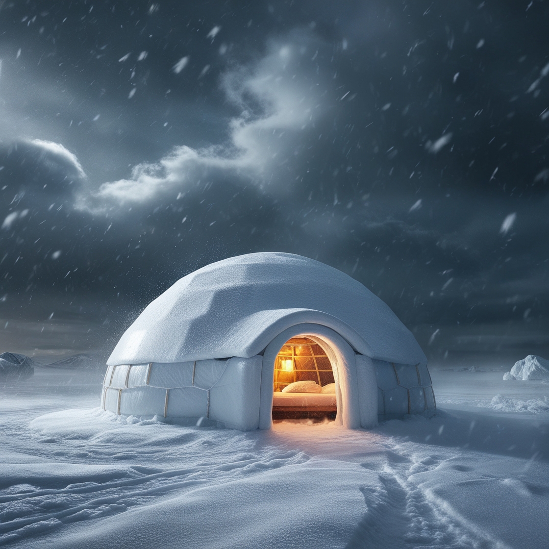 Blizzard Snowstorm & Arctic Howling Wind Sounds for Sleeping, Relaxing, & Insomnia | Igloo Ambience