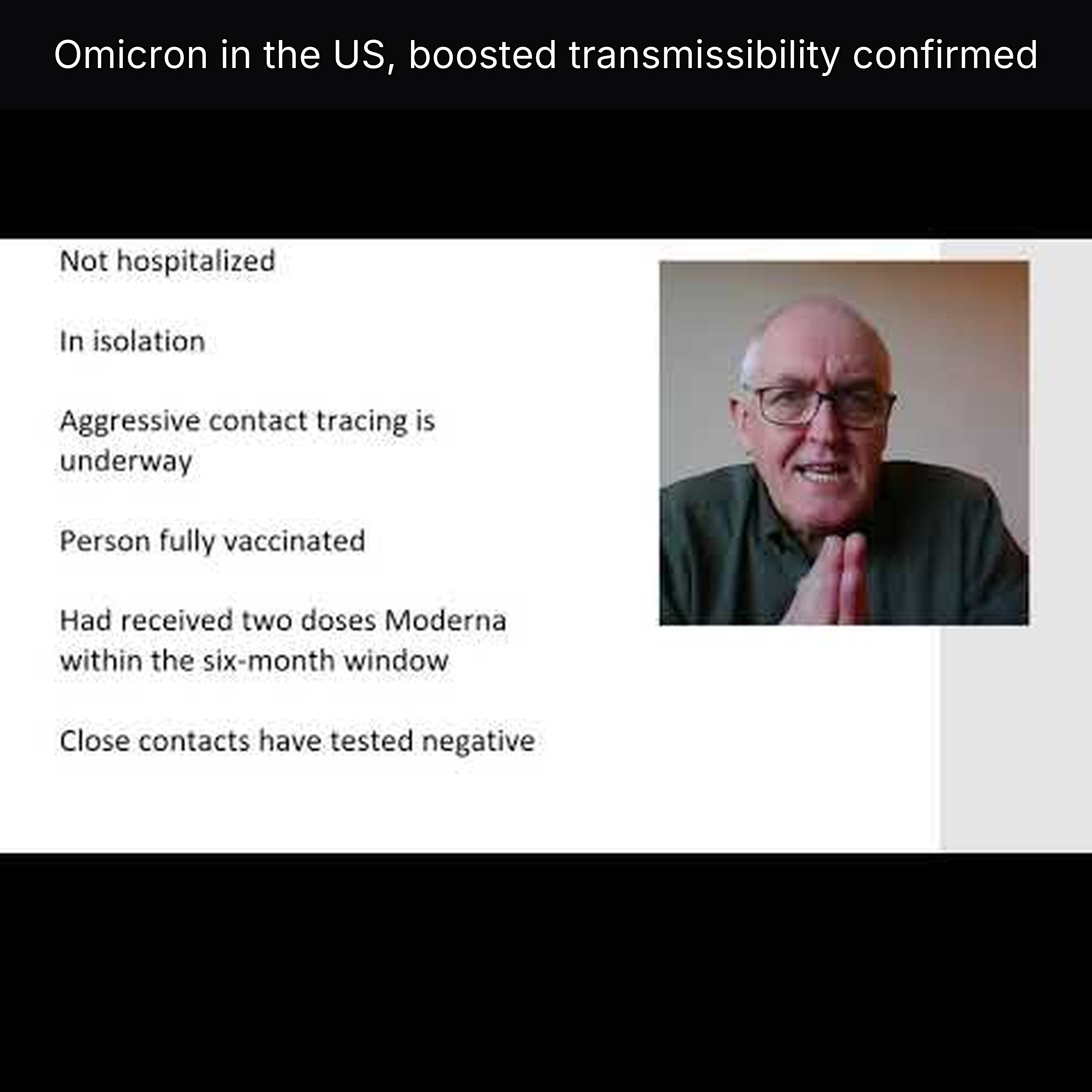 Omicron in the US, boosted transmissibility confirmed