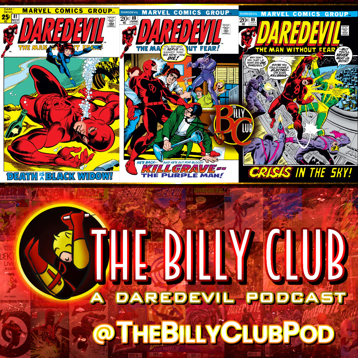 Daredevil, The Black Widow, & San Francisco episode artwork