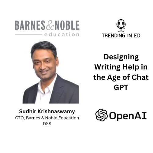 Designing Writing Help in the Age of Chat GPT with Sudhir Krishnaswamy